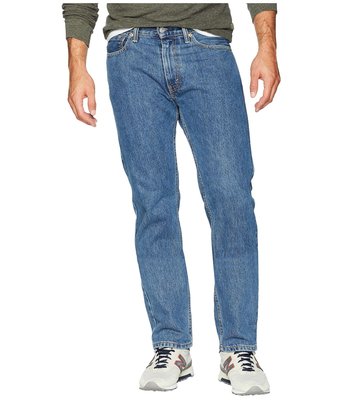 Levi’s Men’s 505 Mid Rise Regular Fit Straight Leg Full Fit Jeans
