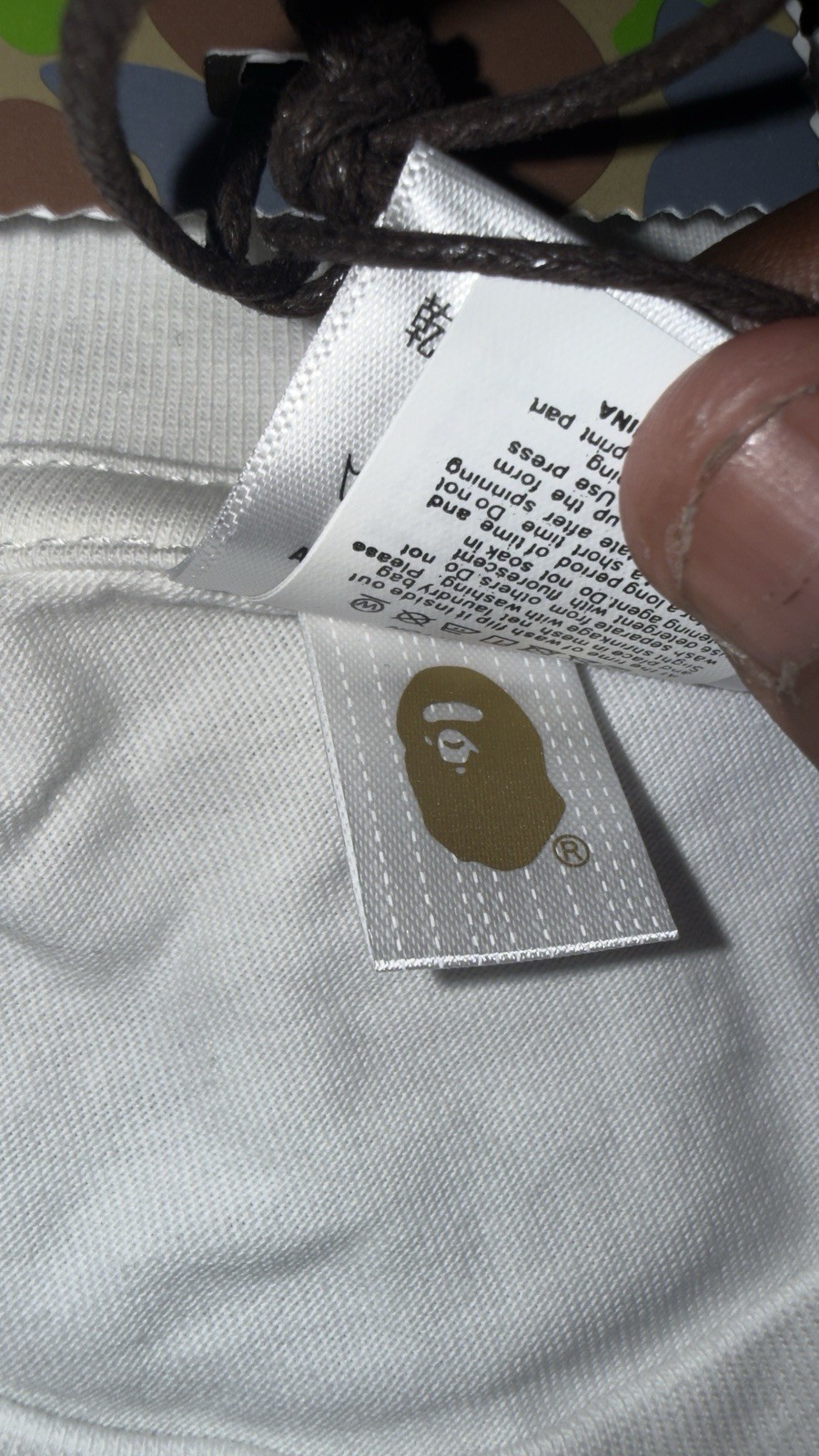 A Bathing Ape BAPE Men’s Crew Neck Short Sleeve Ape Head Graphic T-Shirt S