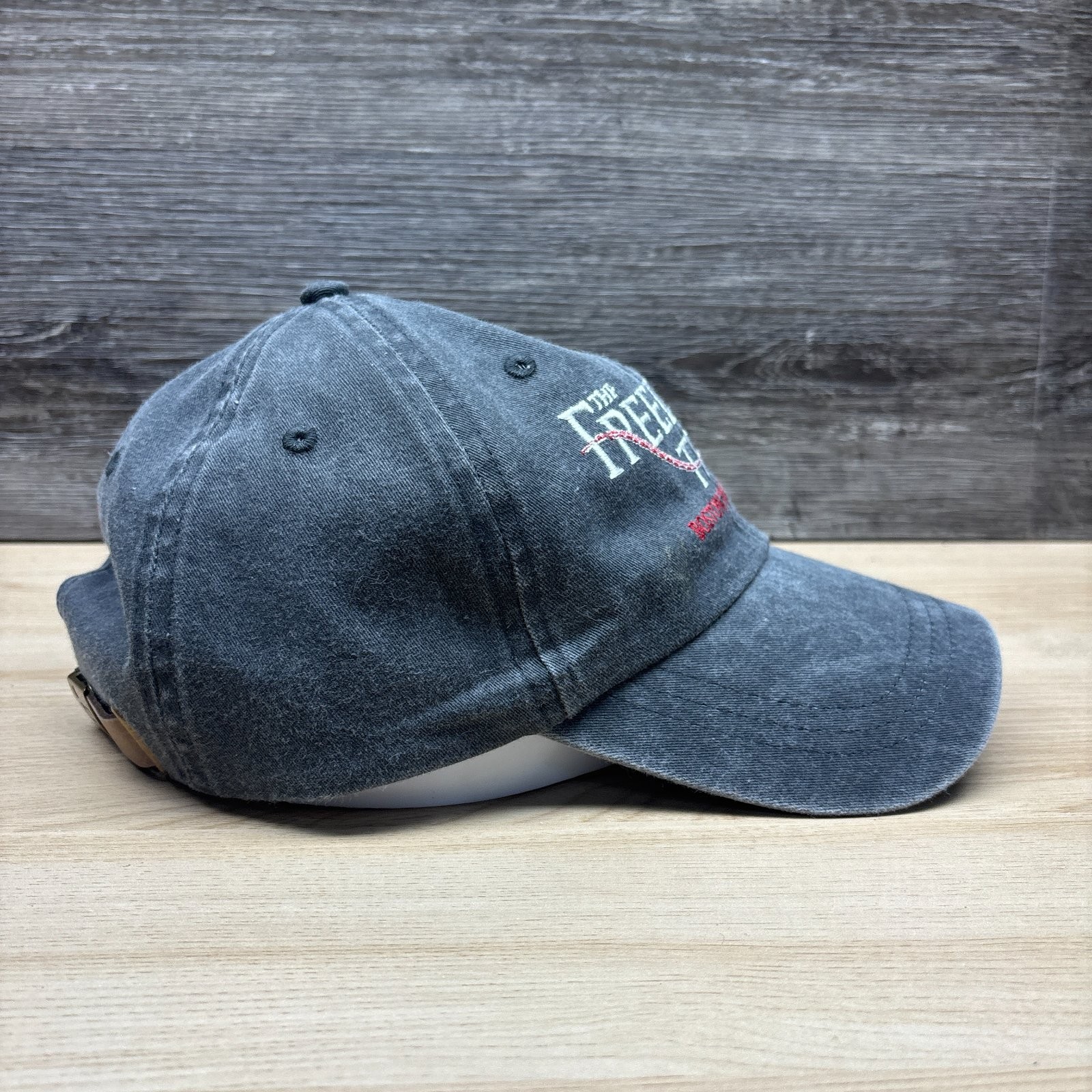 Freedom Trail Hat Cap Strap Back Gray Boston Massachusetts Paved With History