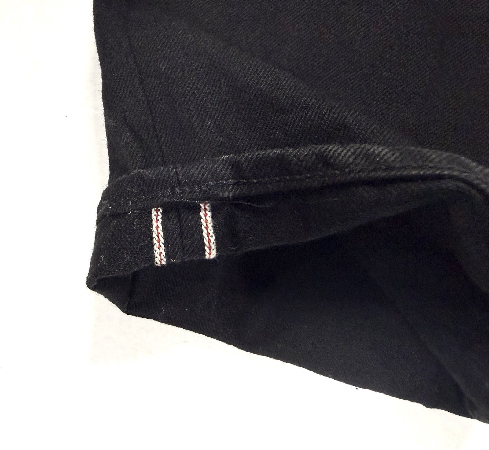 3sixteen ST-220X Slim Tapered Double Black Selvedge Jeans Button Fly Men’s 33×25