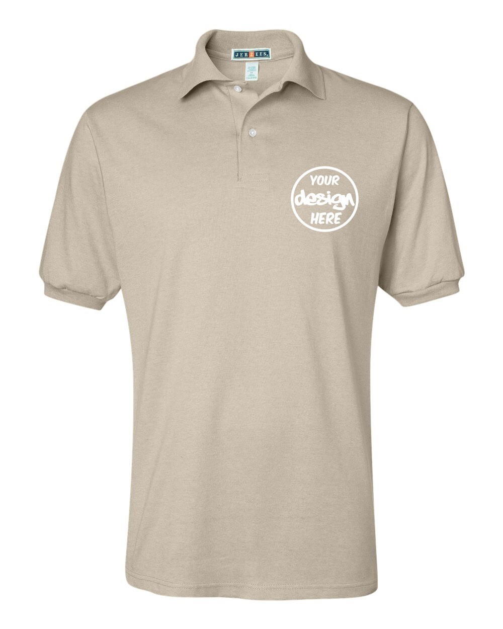 Ink Stitch Design Your Own Custom Logo Texts Stitching Men Jersey Polo Shirts