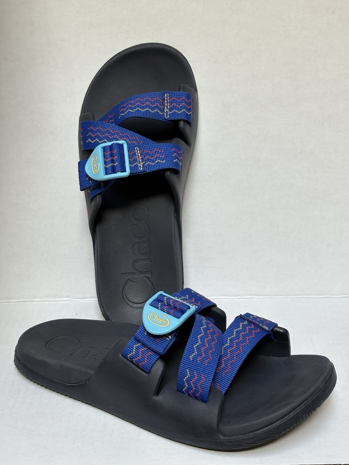 Chaco Chillos Slide Sandal Women’s Sz 8 BLUE Adjustable Straps JCH109584 ~ MINT!