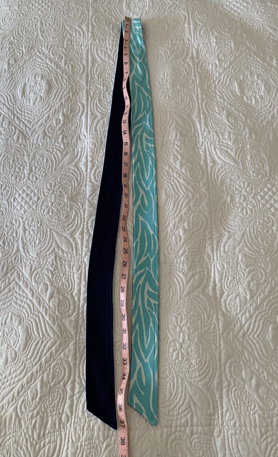 Lilly Pulitzer Blue Dress Large Shift Sleeves Self Tie Belt
