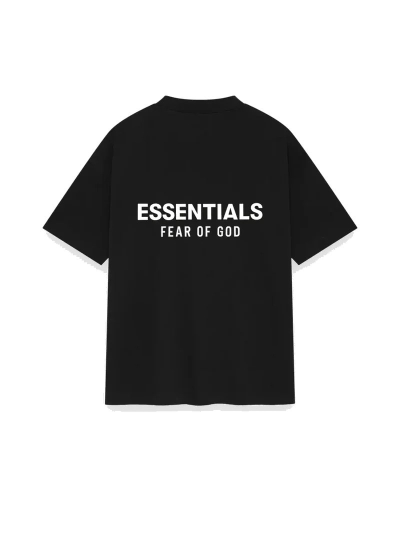 Fear of God Essentials Classic Tee ‘Jet Black’ M Size Oversized T-Shirt SS25