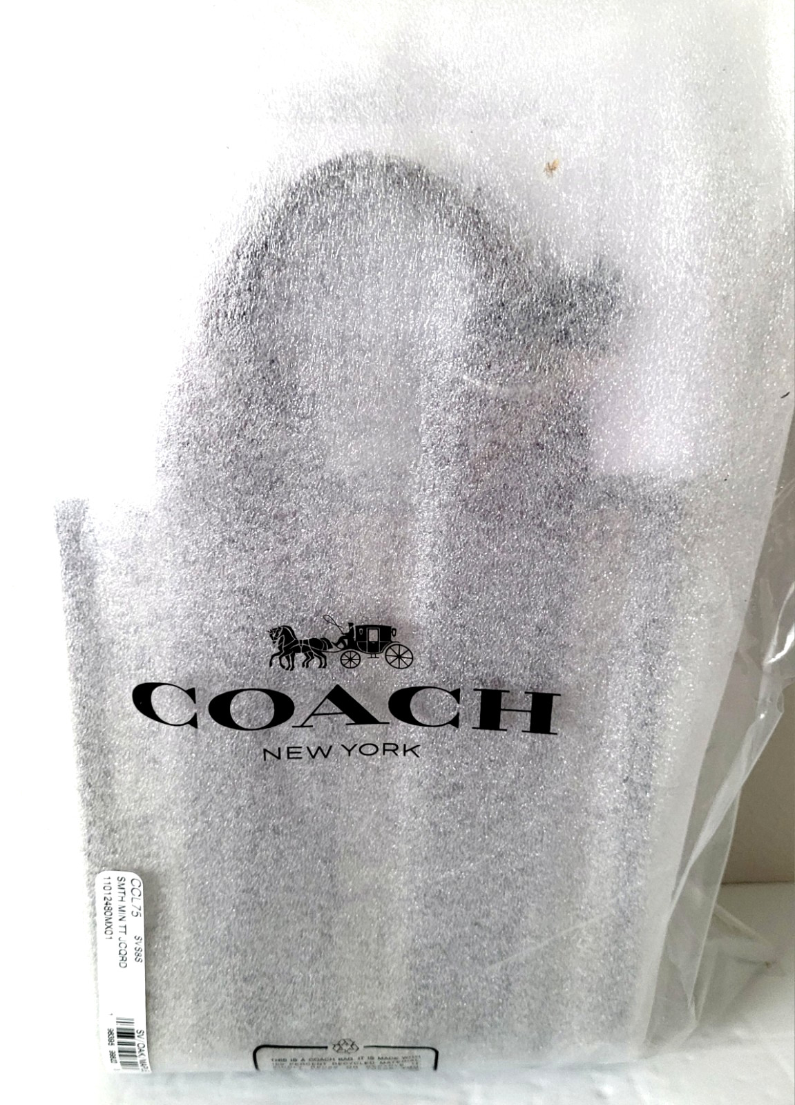COACH Smith Mini Tote Bag In Signature Jacquard Oak Maple CCL75 BRAND NEW🎀NWT