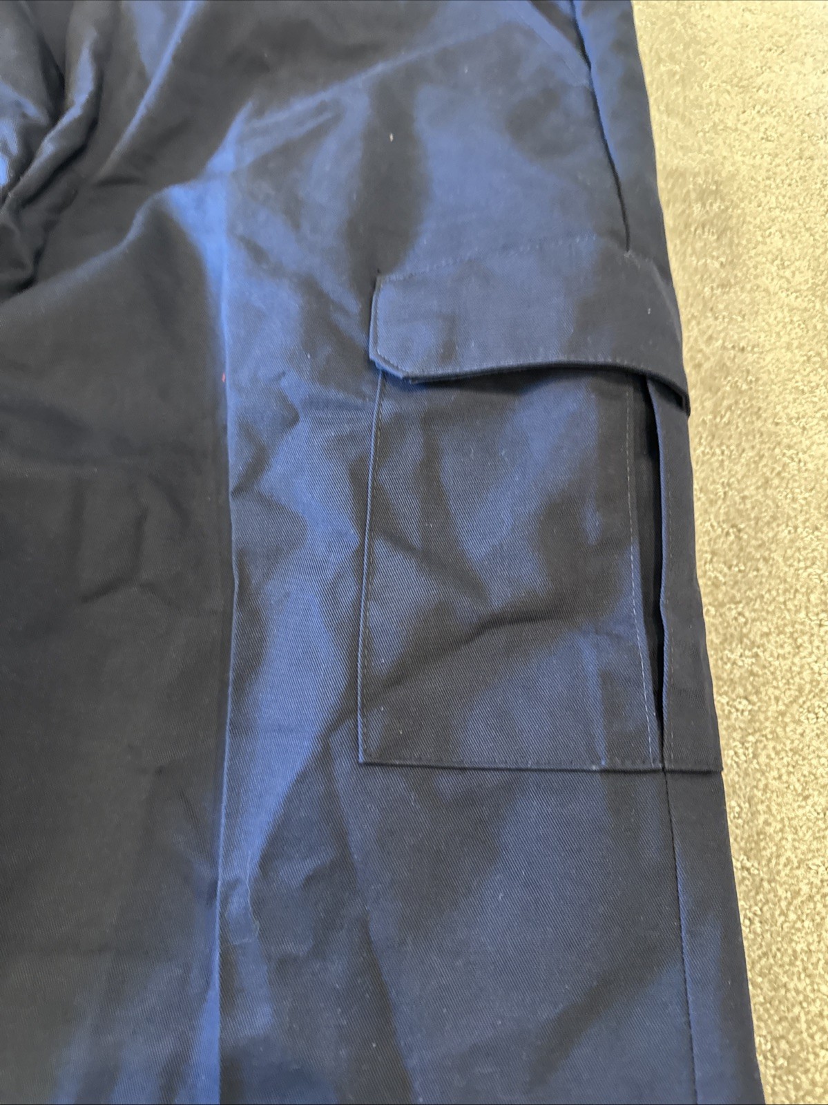 Red Kap Cargo Work Pants PT88NVJ Size 42×32 Navy