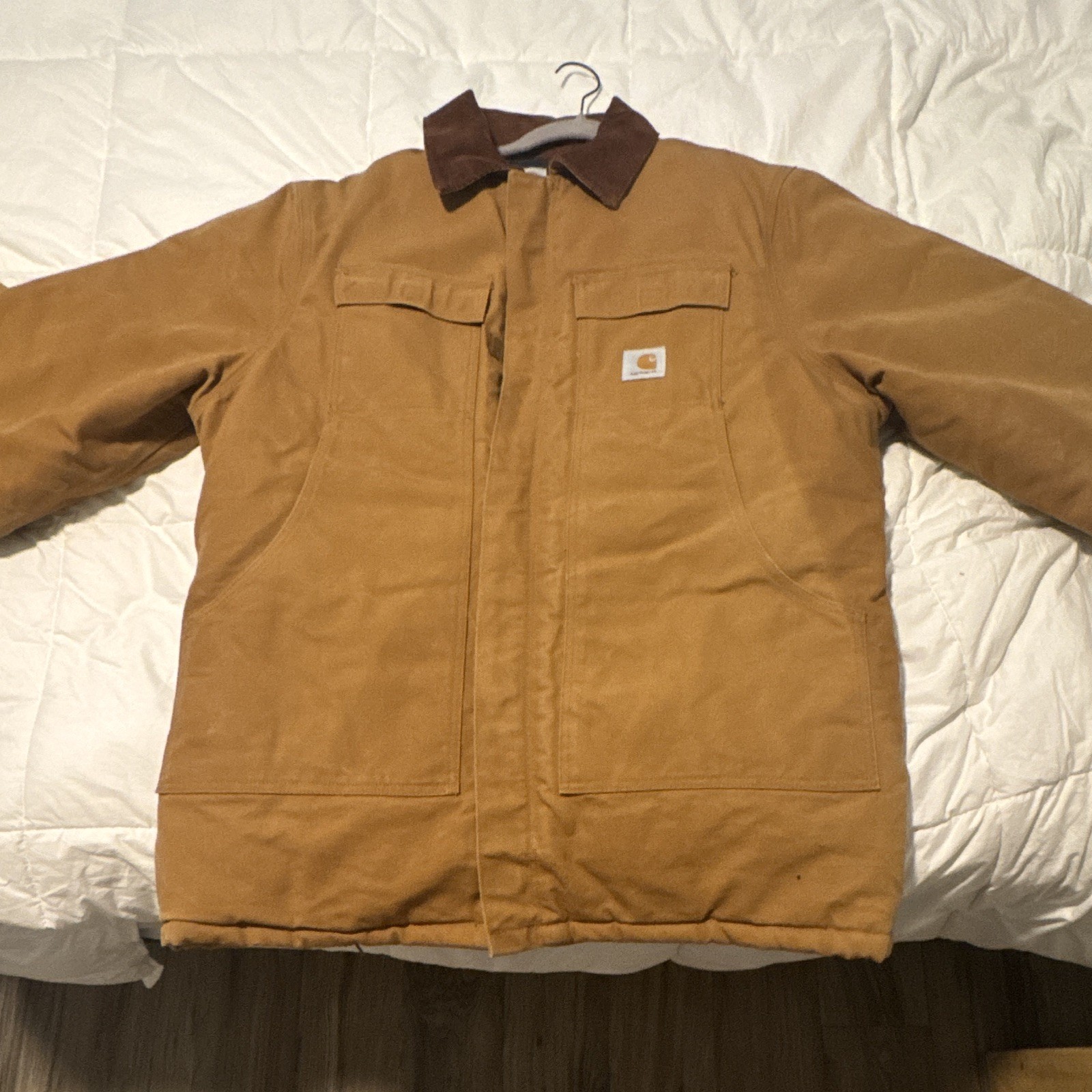 Carhartt Men’s Brown Work Jacket, Quilt Lined, full zip. XL – 2XL