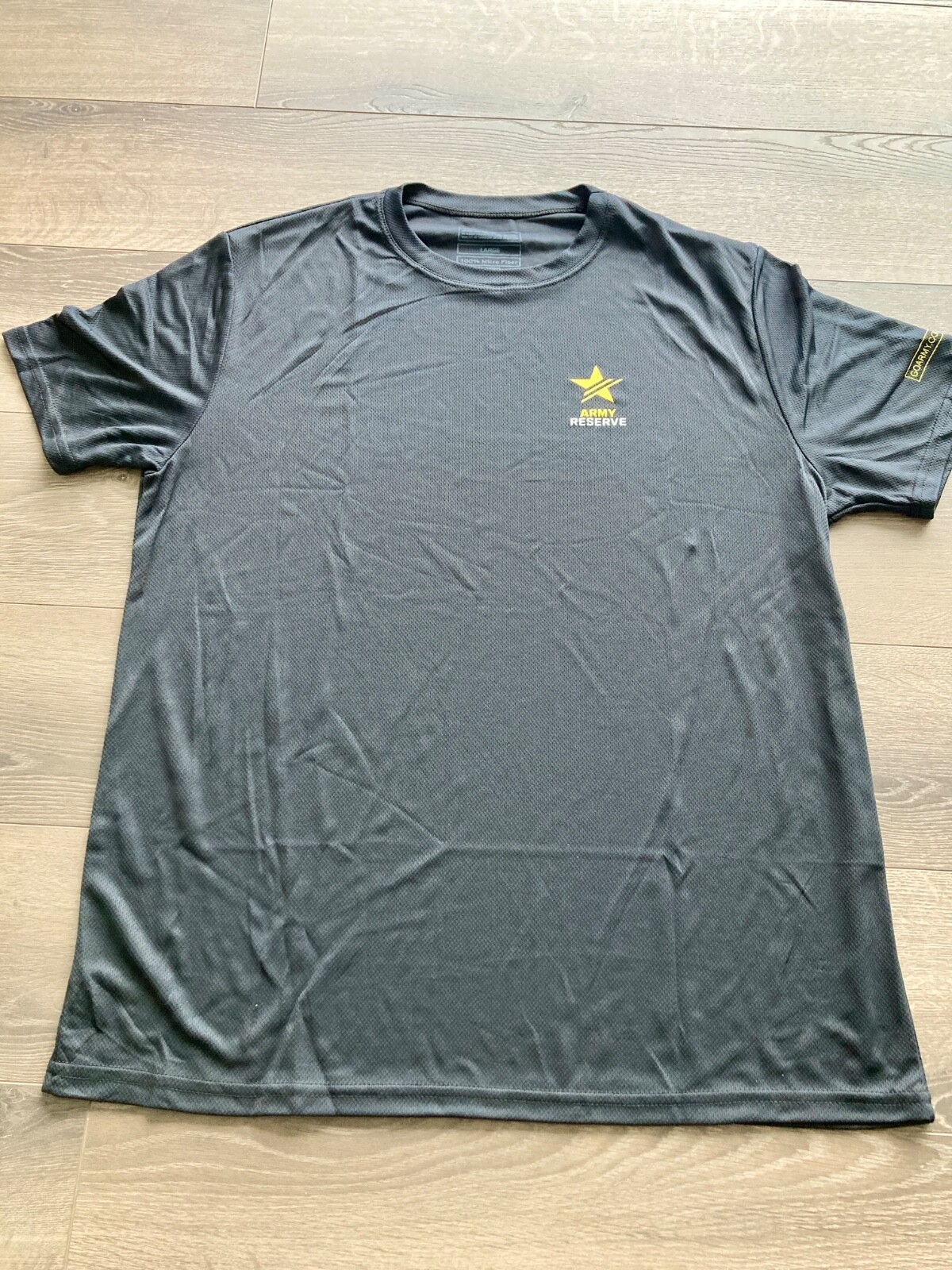 Army Microfiber L Black Unisex Performance Short Sleeve Shirt Army vs. Navy DC