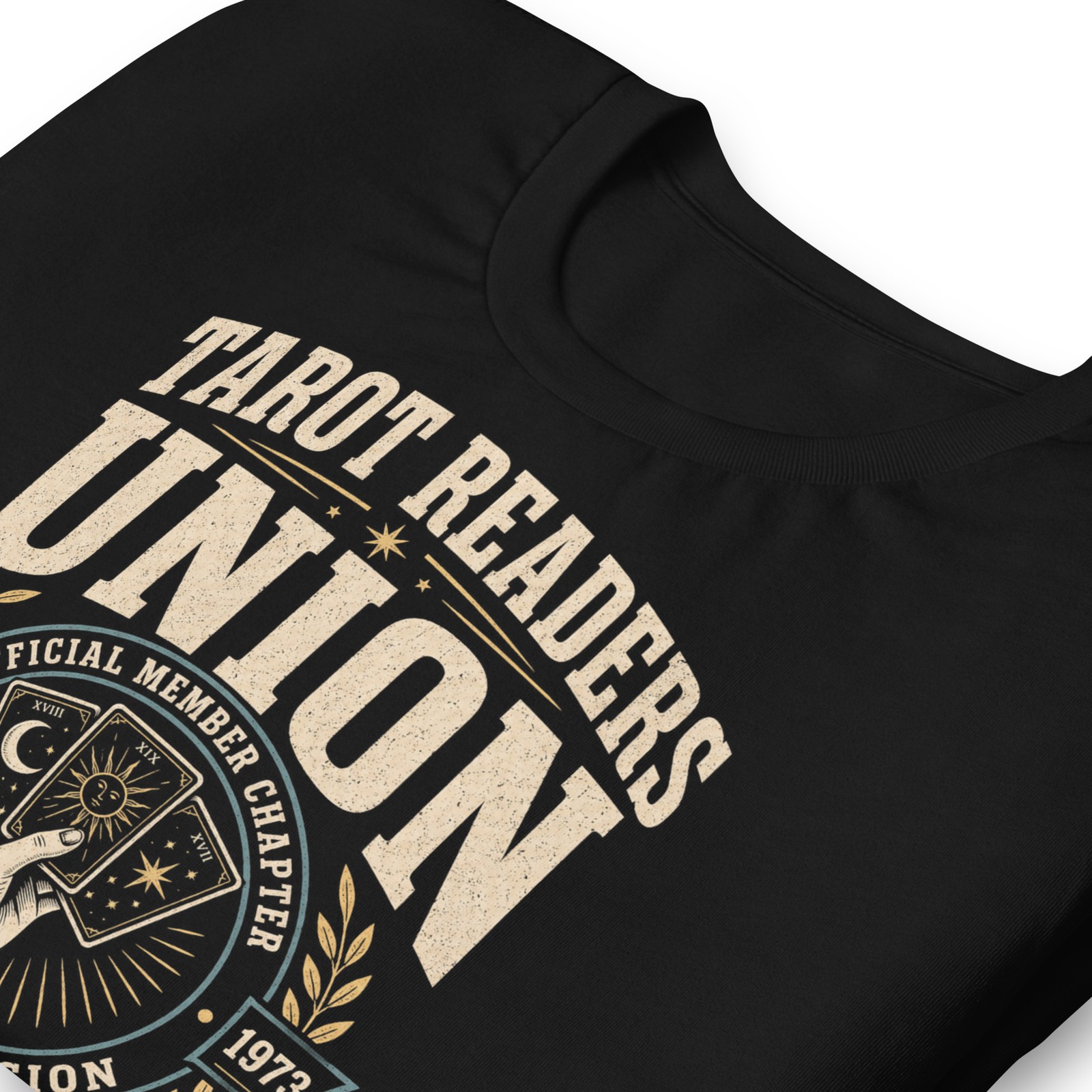 Tarot Readers Union Local 13 T-Shirt Witchy Tarot Card Reading Tee Black XS-5XL