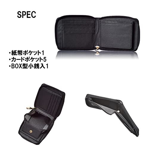 for Men Zip Around Bi-Fold Minimalist Slim