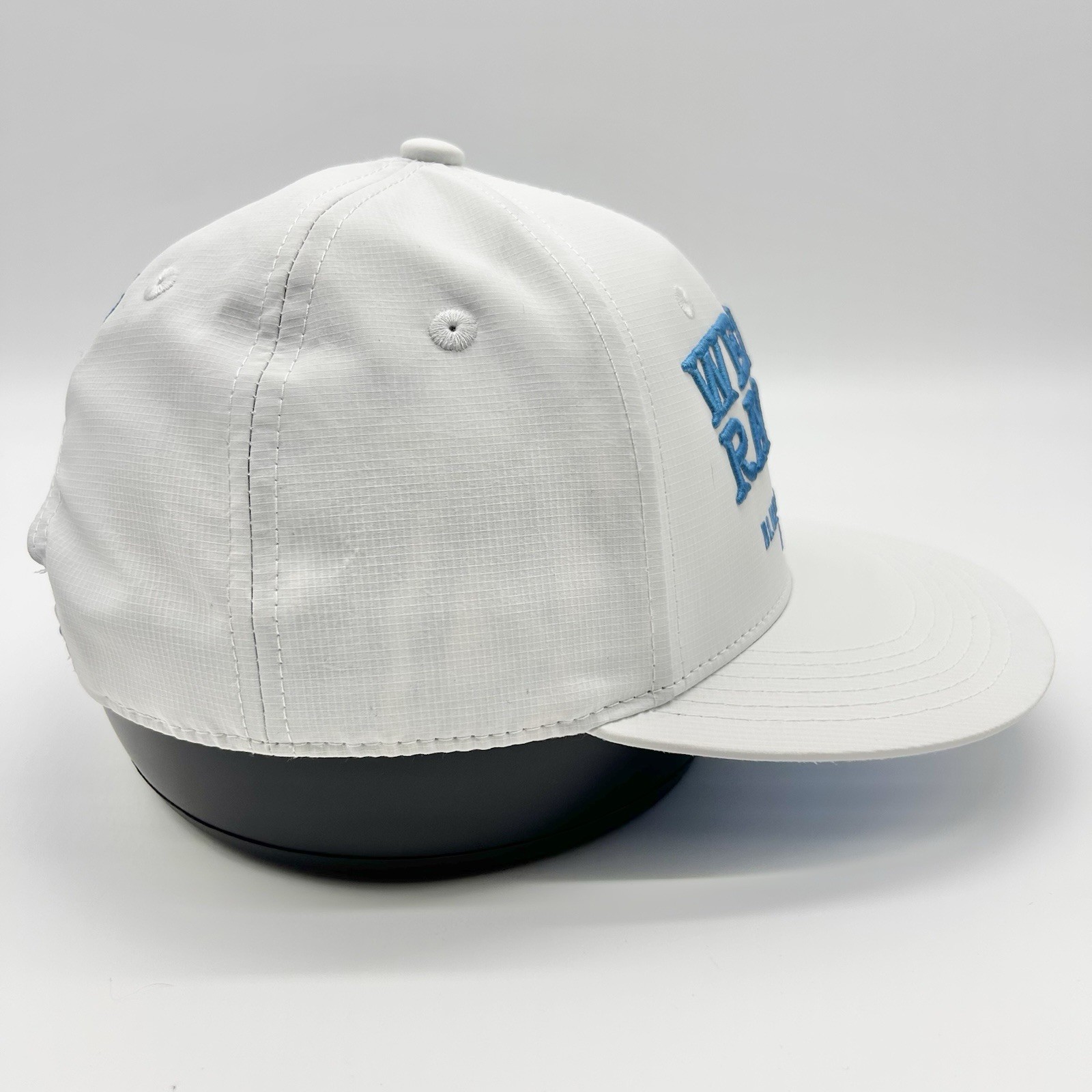 Weber Ranch Snapback Hat Cap White Blue Mesh Trucker Vodka Adjustable