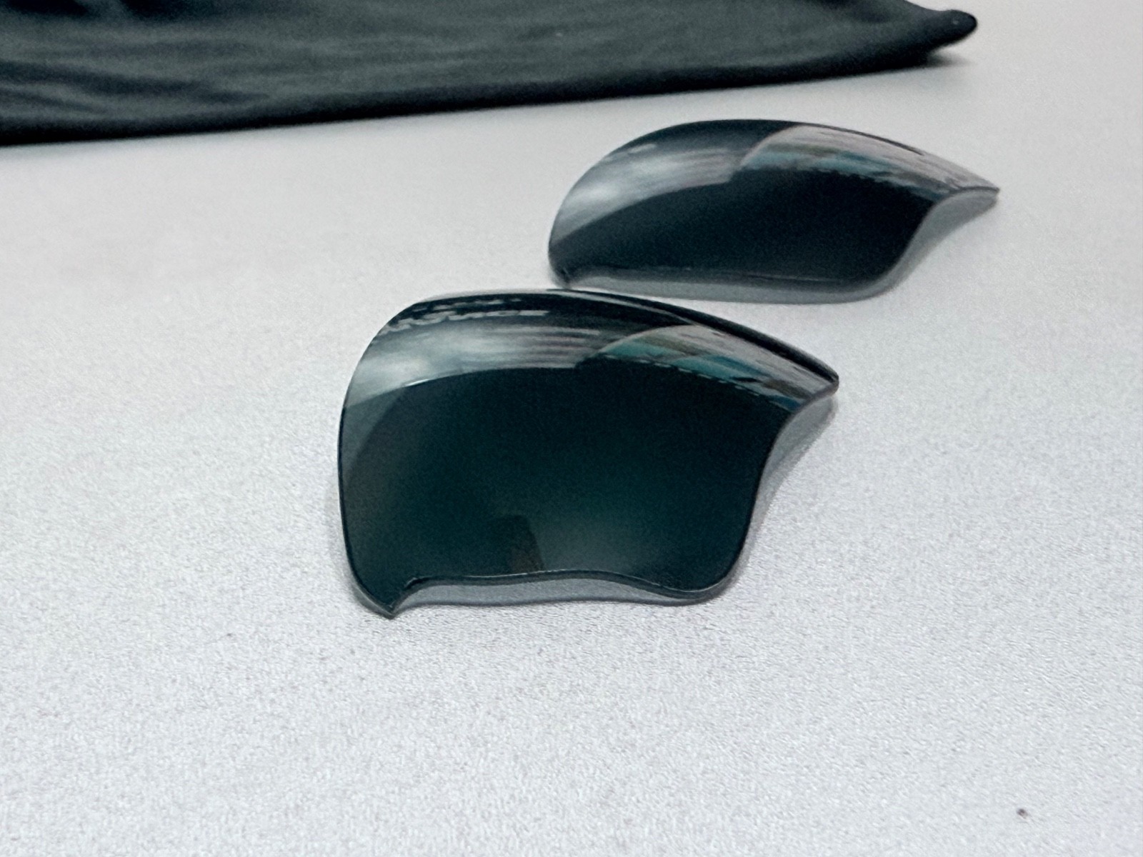 Oakley Half Jacket 1.0 XLJ Black Iridium Polarized lens set – OEM / XLJ Size NOS