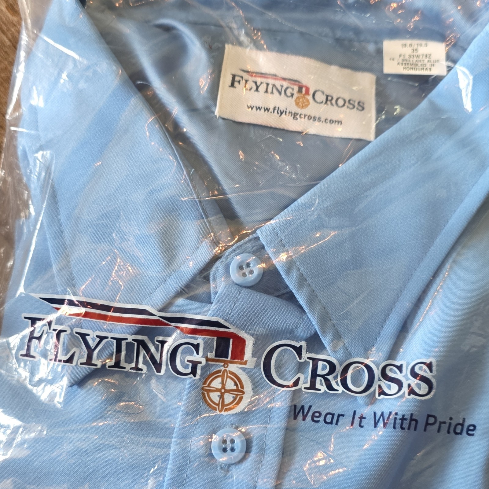 Vintage 3X-Large Shirt 19.0/19.5 35 blue uniform shirt