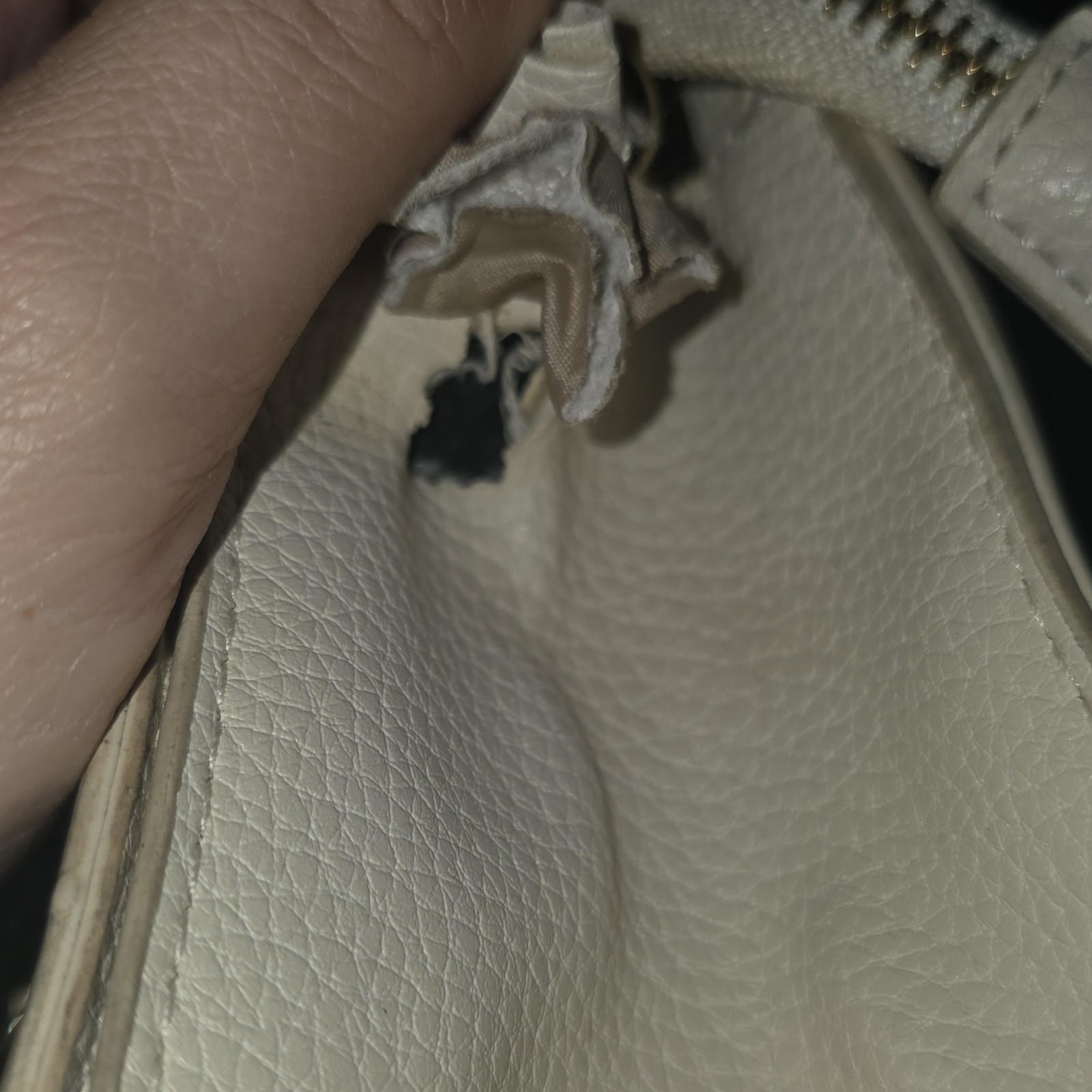 Steve Madden Women’s Small Beige Logo Crossbody Zip/Magnetic Chain Detach Strap