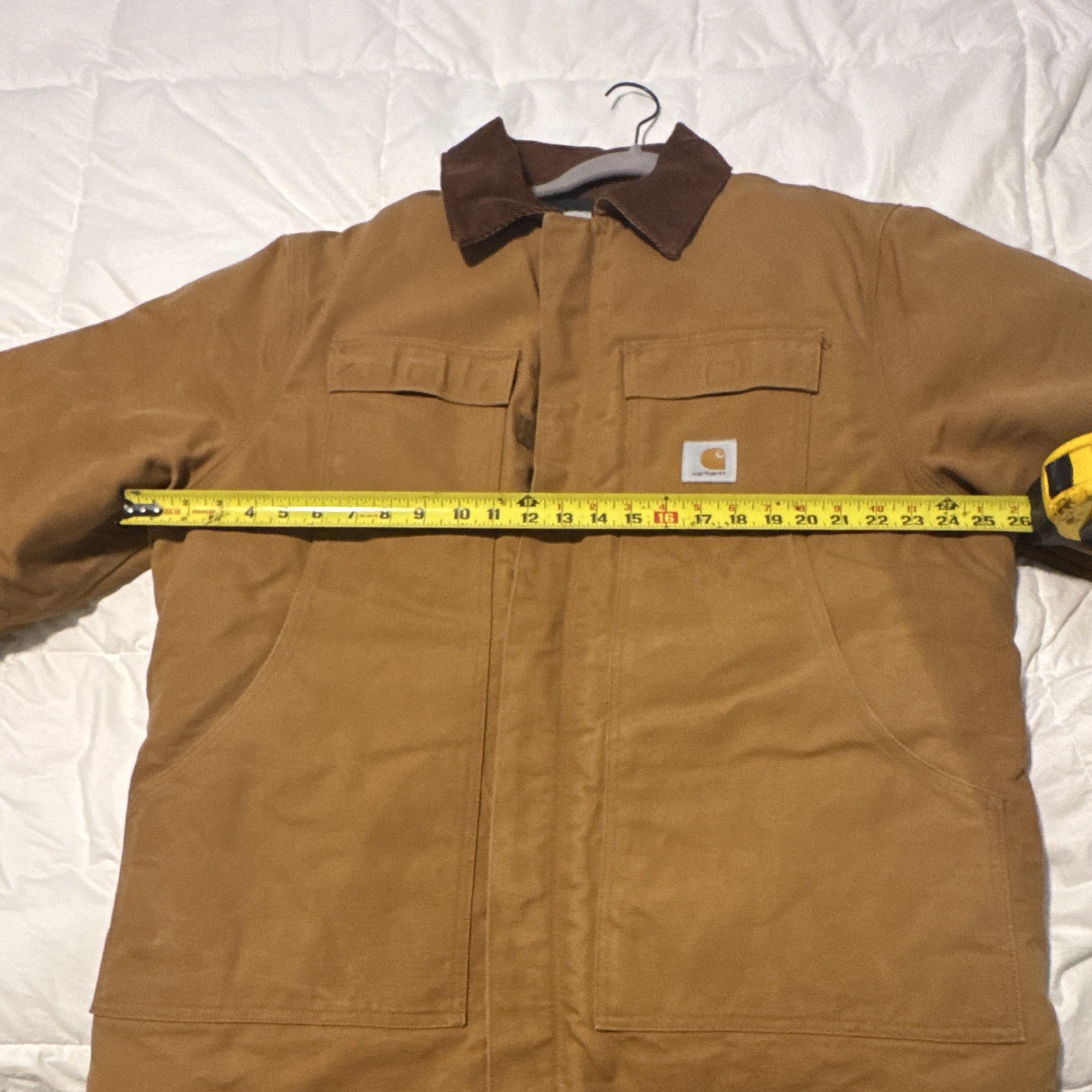 Carhartt Men’s Brown Work Jacket, Quilt Lined, full zip. XL – 2XL