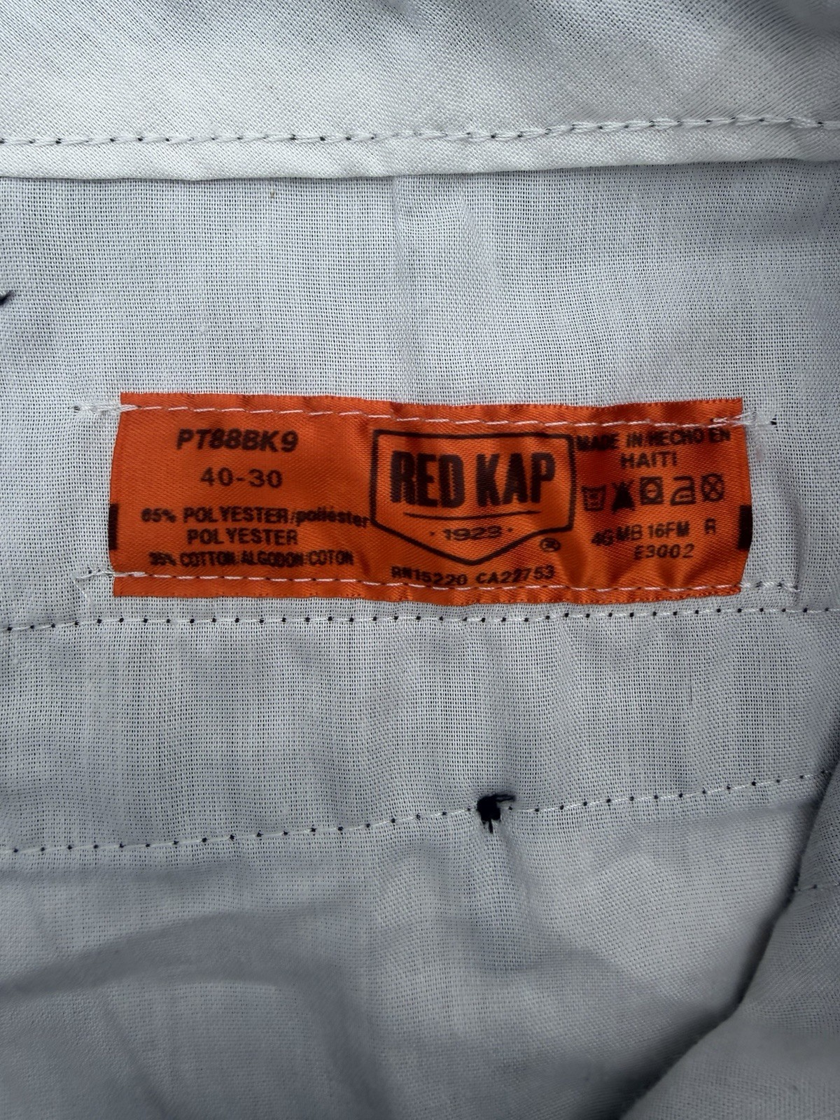 Red Kap Cargo Pocket REDKAP PT88BK9 Work Black Pants 40X30