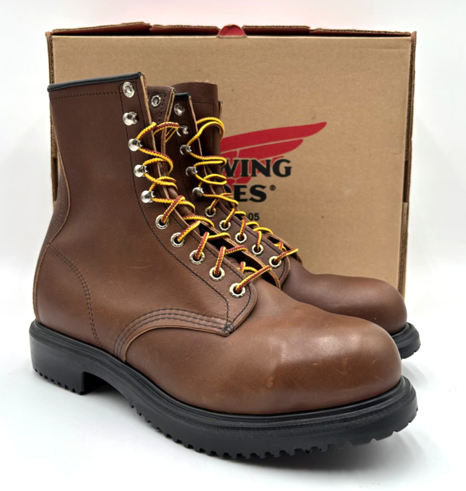 Red Wing Shoes 02233-2 SUPERSOLE Men’s NEW Safety-Toe Boot Brown Multiple Sizes