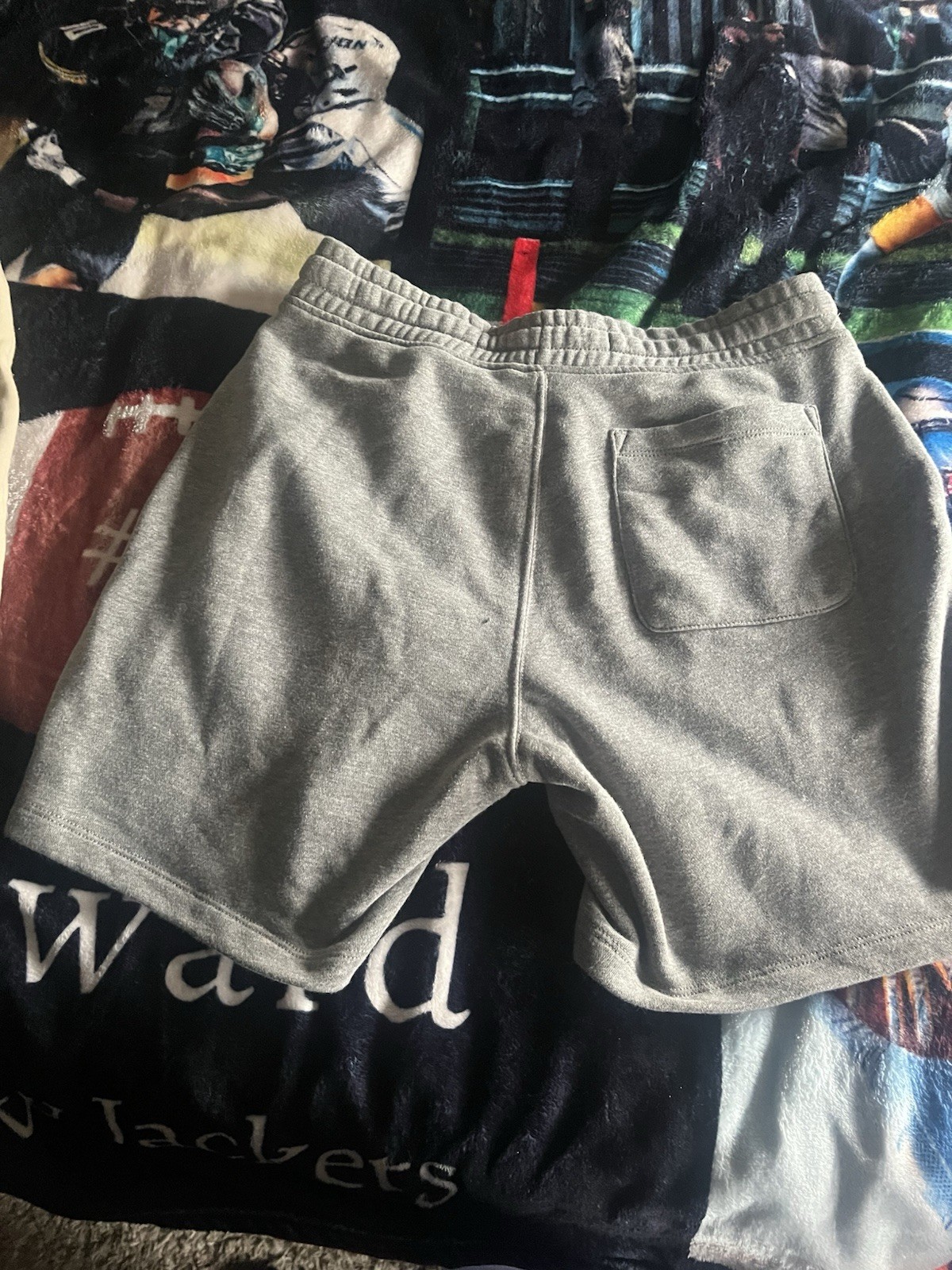 Old Navy Men’s Gray Cotton Knit Sweat Shorts Drawstring Pockets