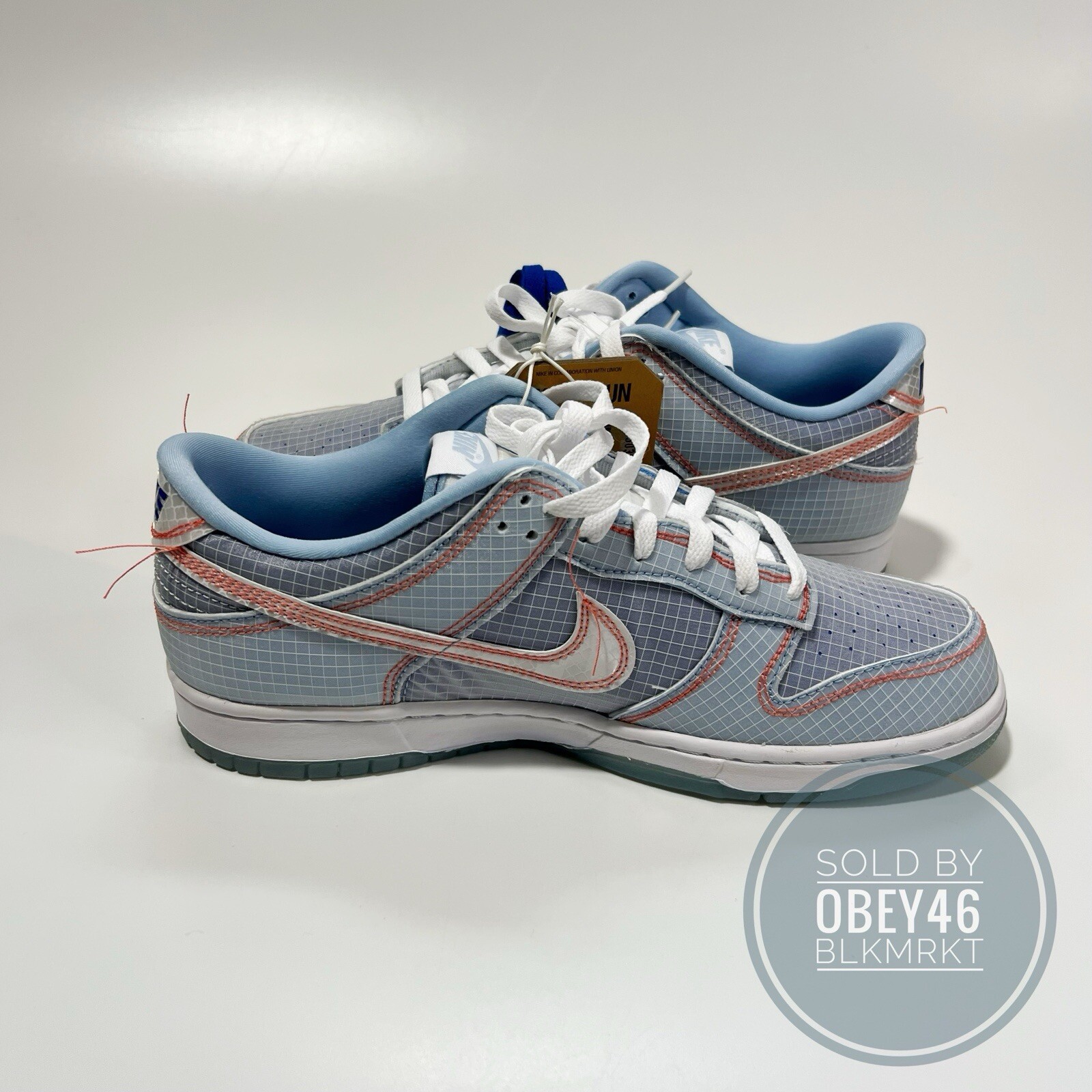Nike Dunk Low x Union LA Passport Pack Argon DJ9649-400 Men’s Size 9.5