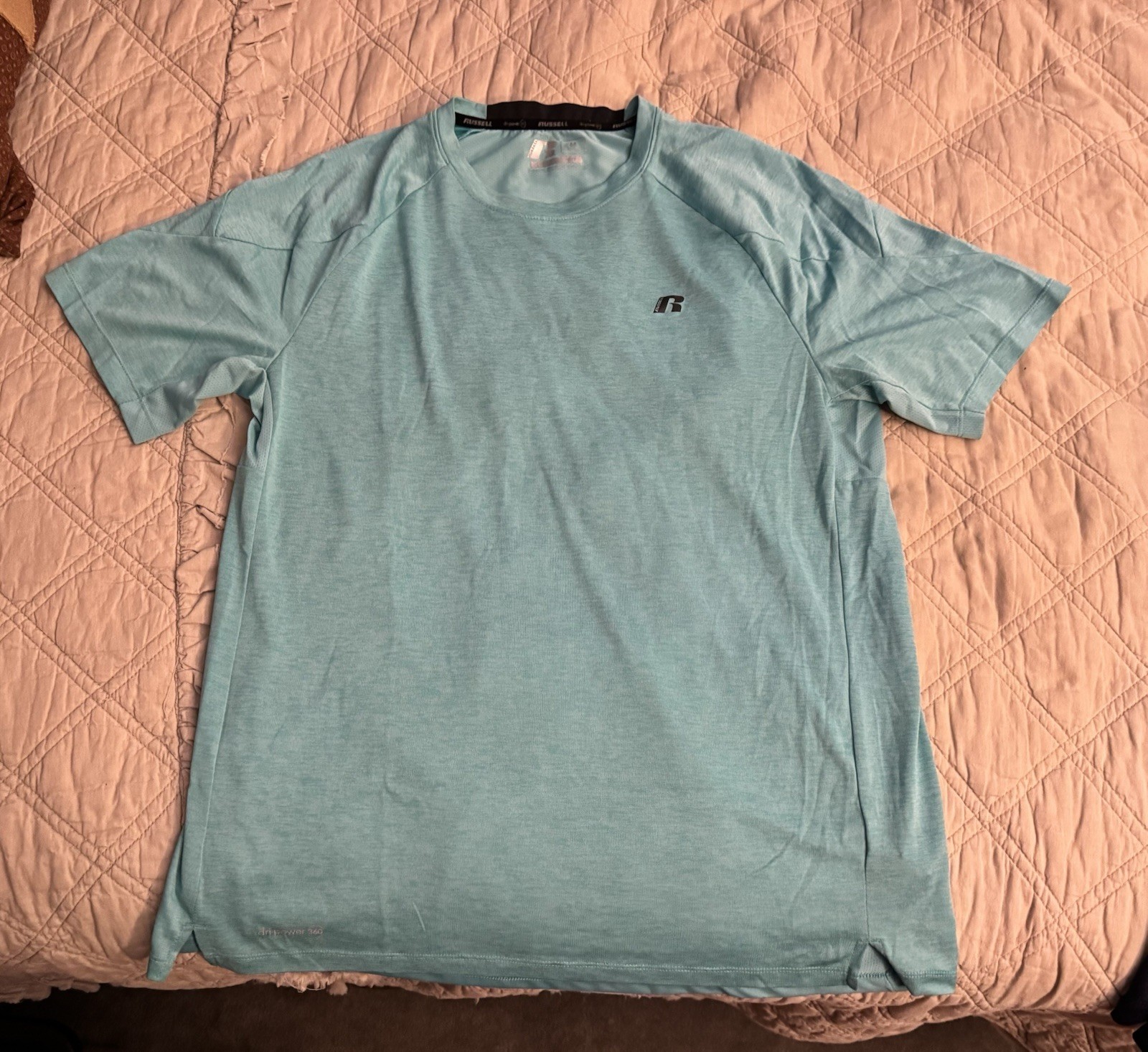 Russell Dri-power 360 Men’s Short Sleeve Shirt, Medium