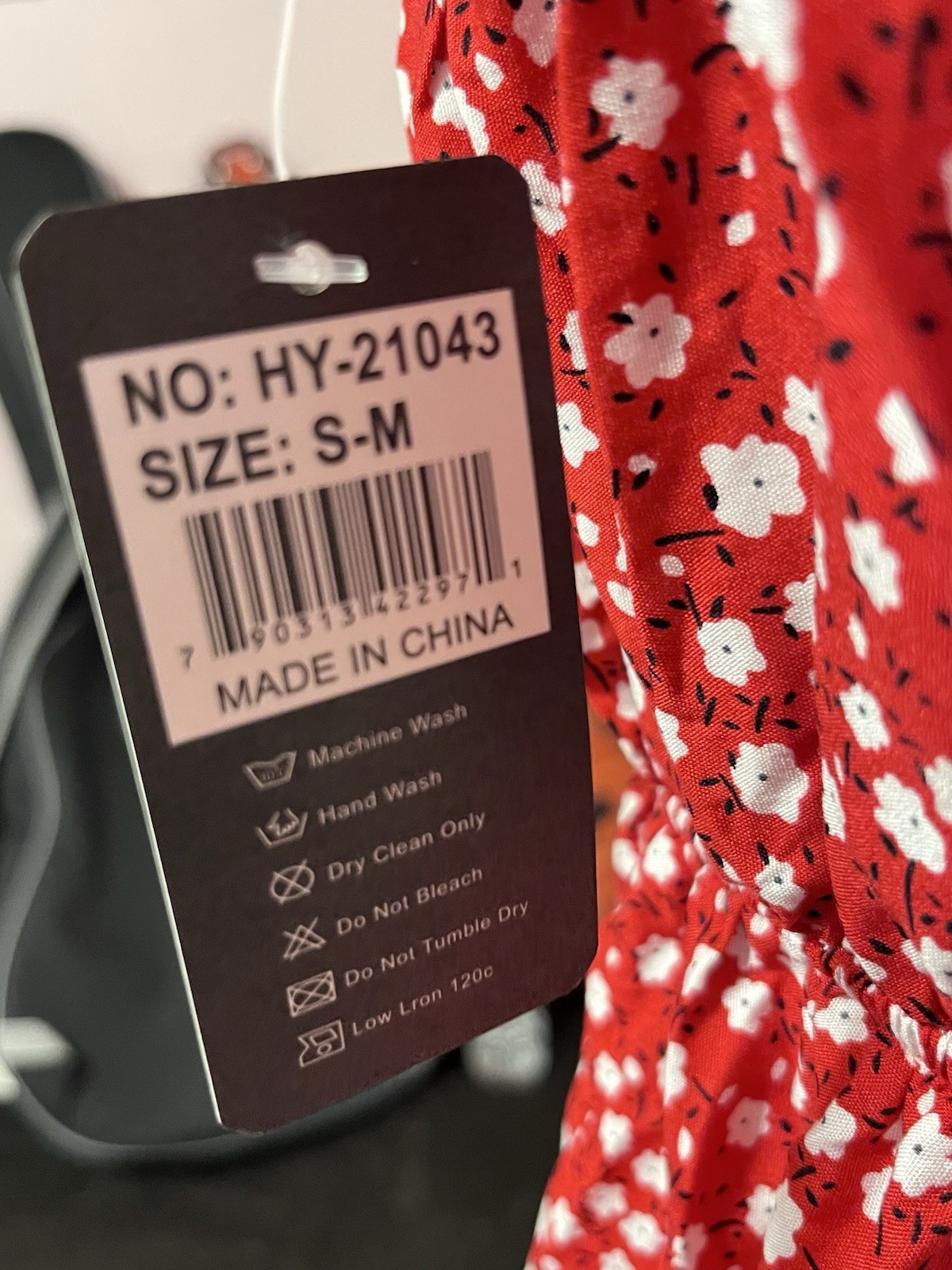 Women’s Summer Dress Size S/M Red Multi