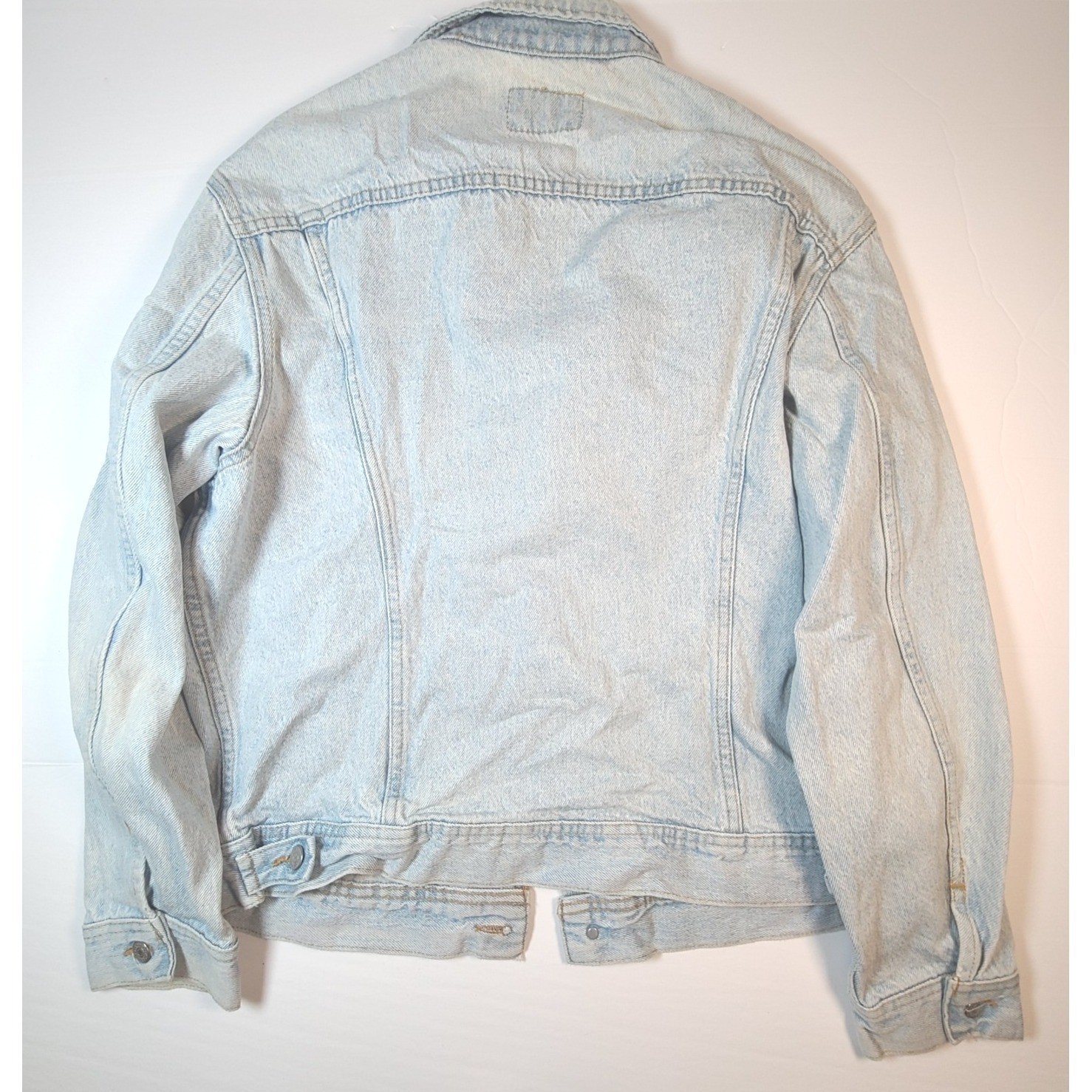 Vintage Lee Medium Denim Jacket Light Wash Western Style Menswear Essential Coat