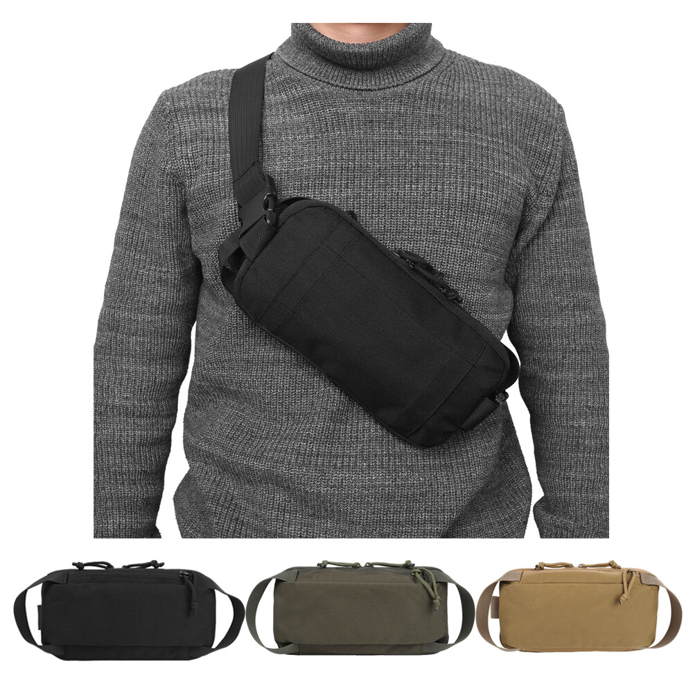 Tactical Sling Chest Pack Bag Molle Daypack Backpack Small Military Shoulder Bag