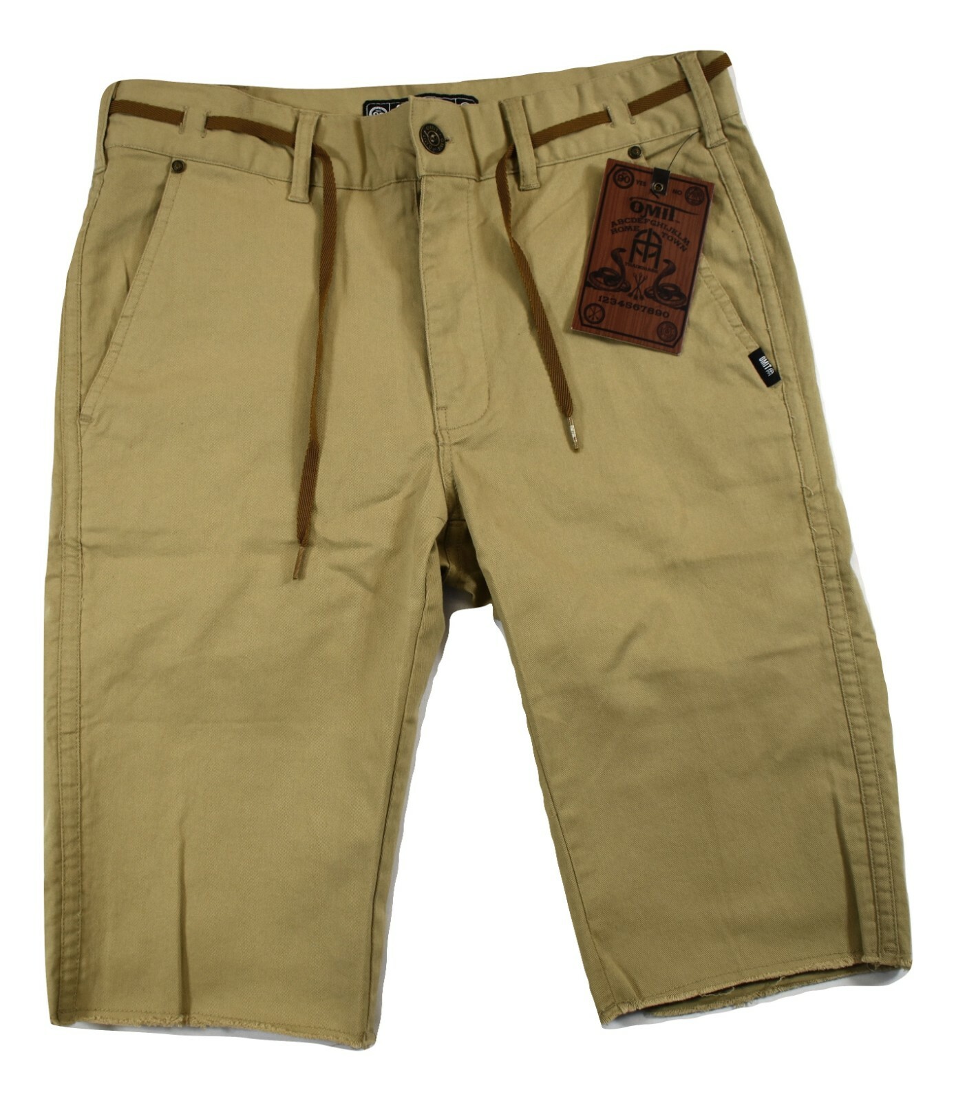 Omit Mens Khaki Shorts New Size 30, 32, 34
