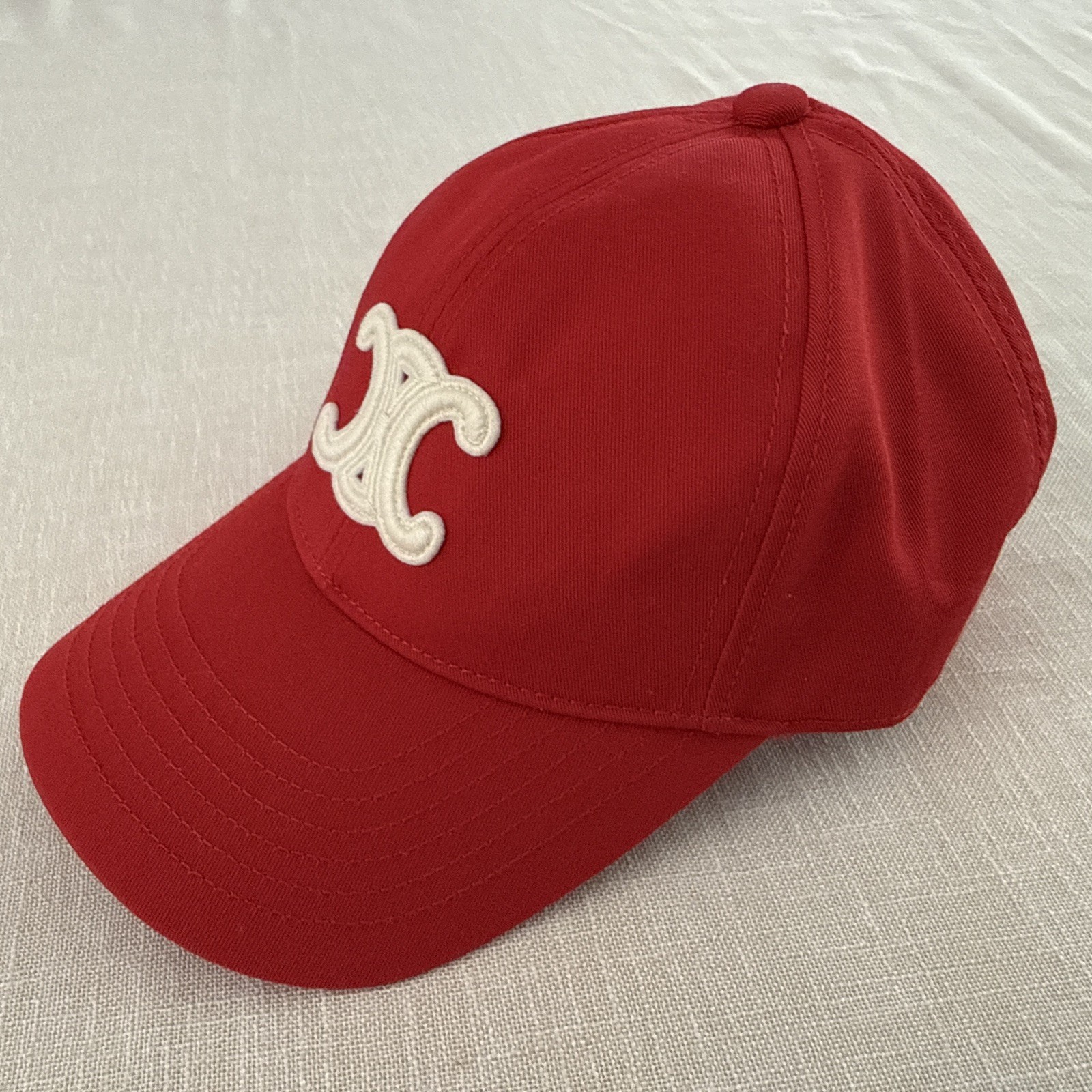 Celine Triomphe baseball cap Size M cotton embroidered Triomphe logo Paris