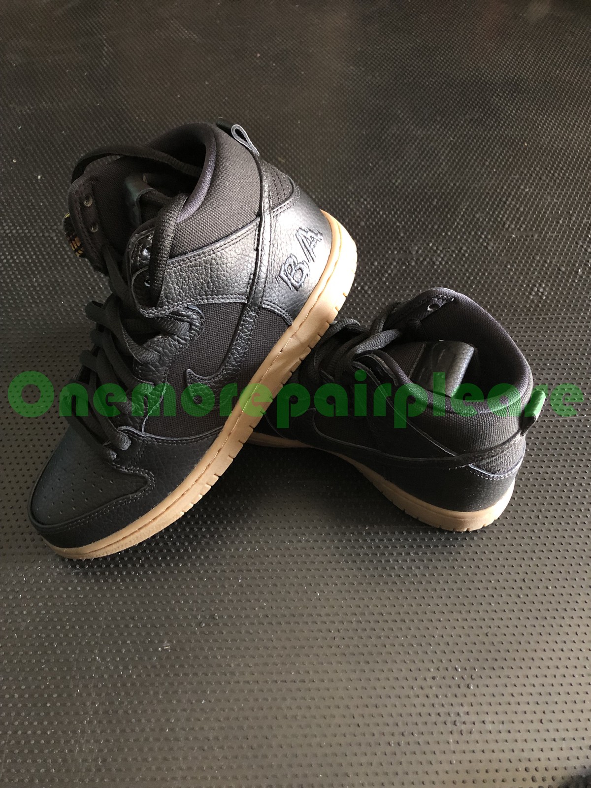 Nike SB Zoom Dunk High Pro QS AH9613-001 Black Black-Anthracite Size 7.5