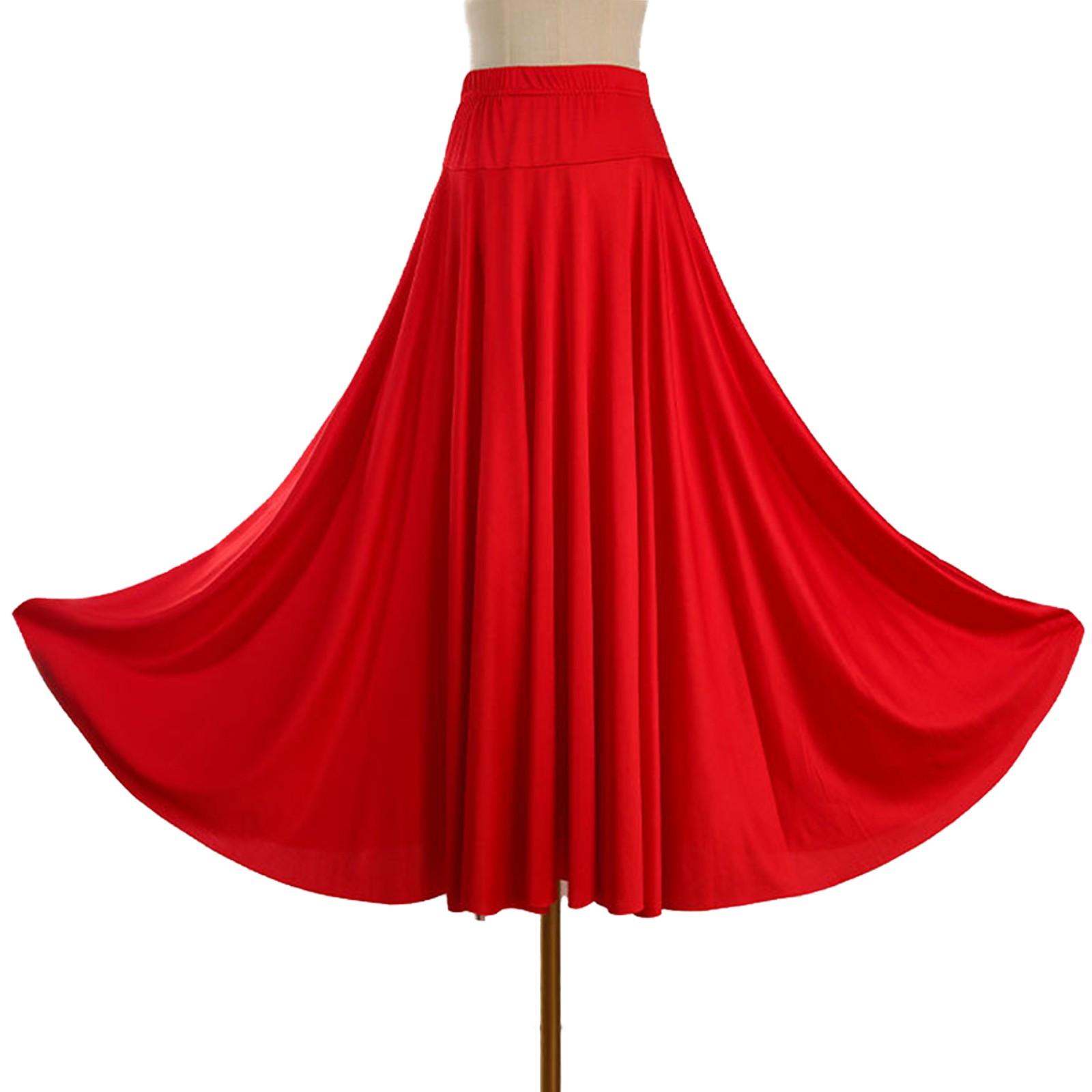 Women Skirt Modern Costume Theme Dancewear High Waist Casual Elastic Waistband