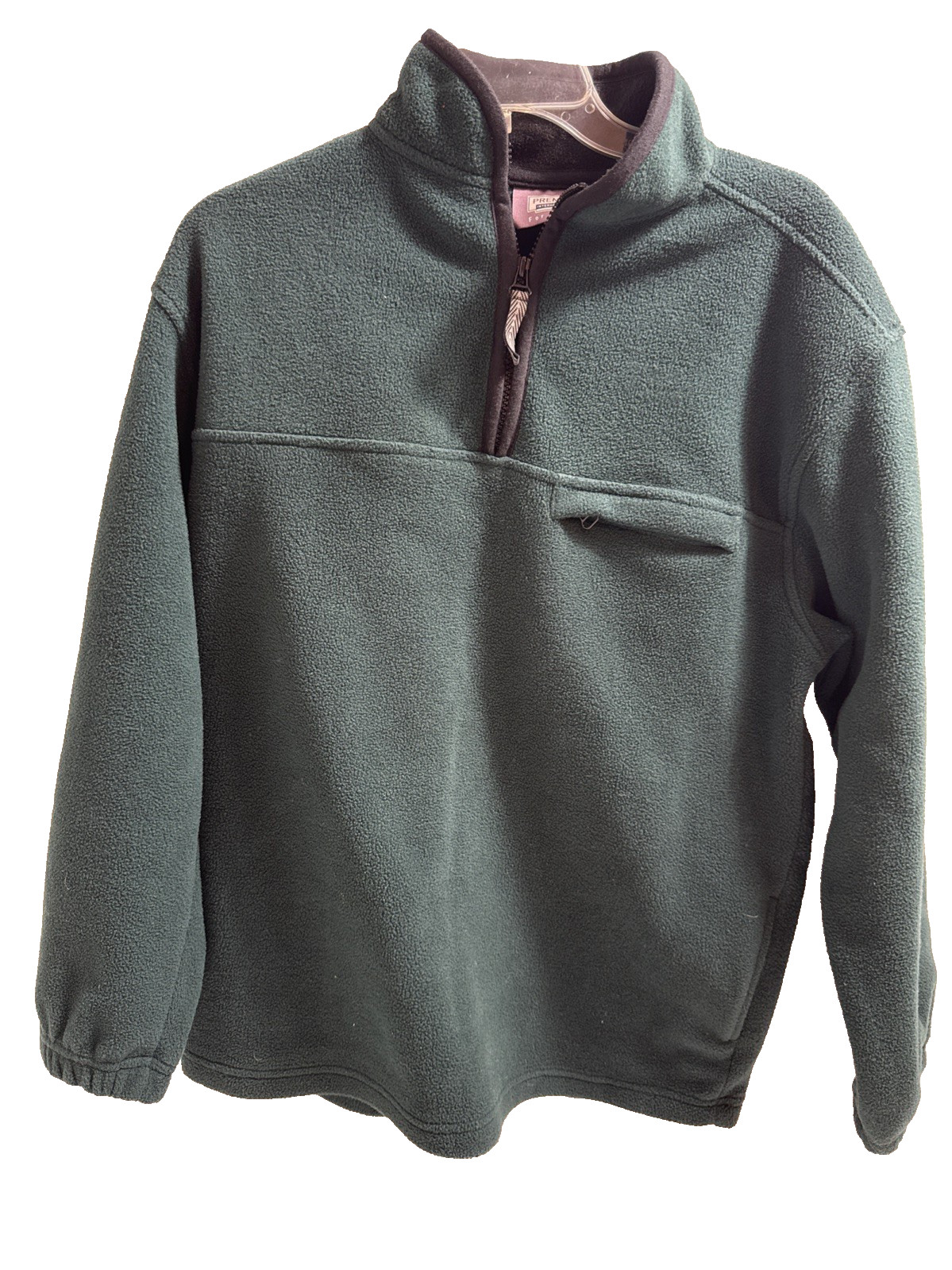 Premier International Dark Green Sweatshirt Jacket Women’s L Pockets Zipper