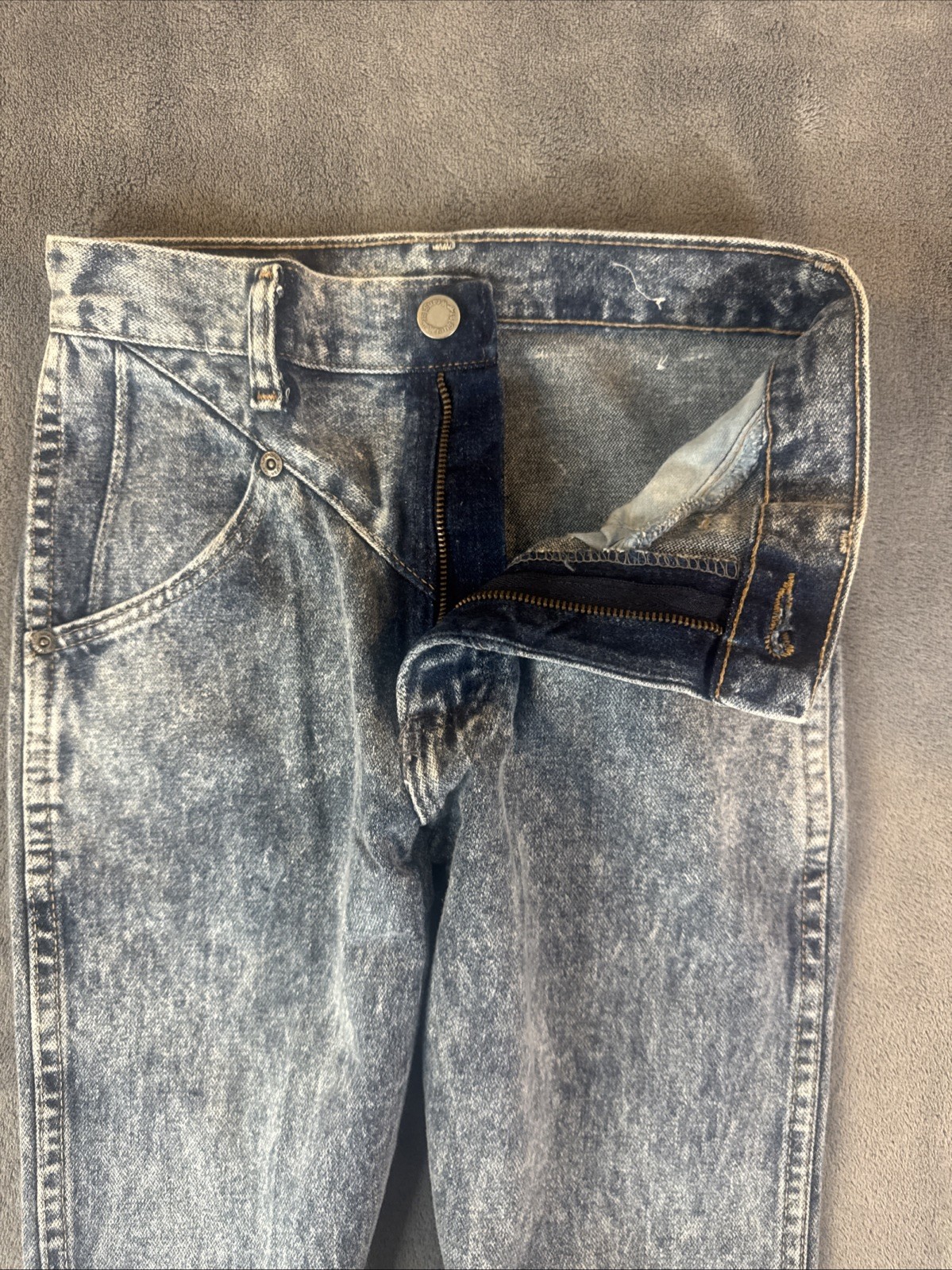 Vintage Wrangler Jeans Womens 10 Western 24×26 Acid Wash 90s 80s USA Cowgirl