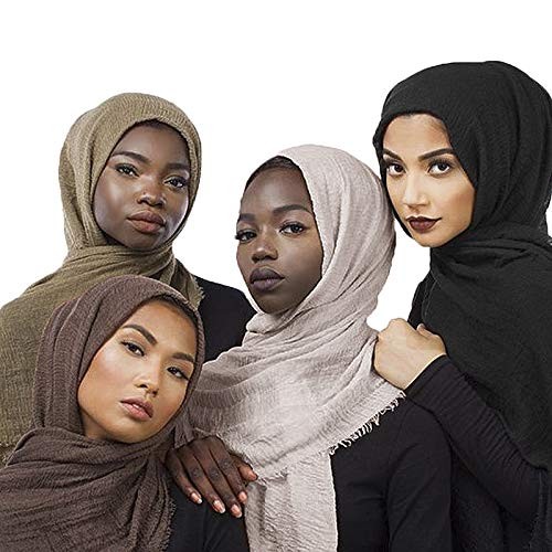Women Soft Cotton Linen Scarf Wrap Shawl For Any Season Fashion Long Head
