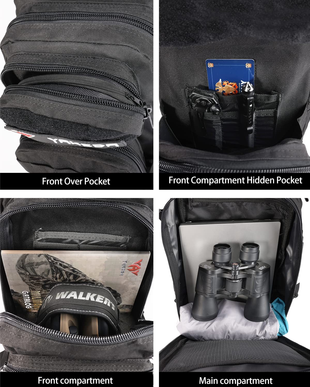 for Mens Tactical Backpack Military Backpacks 27L Small Army Survival Backpac…
