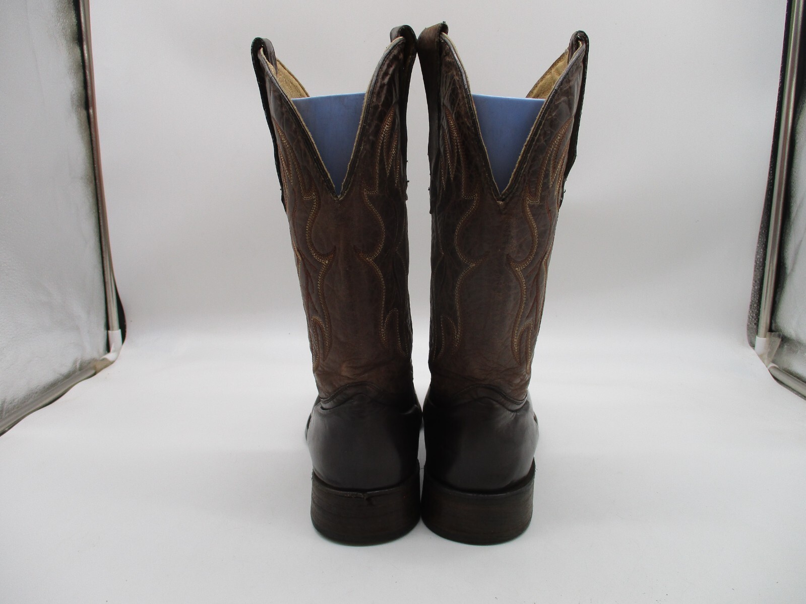 Circle G L5094 Brown Leather Square Toe Western Boots Women’s SZ 10 D