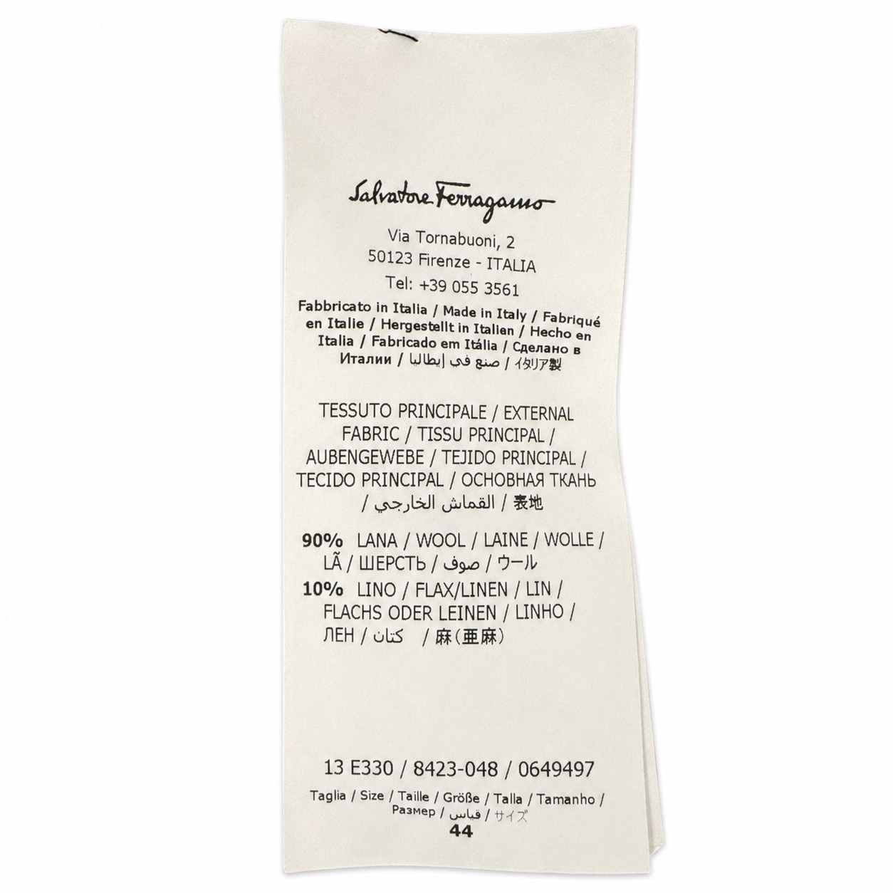 Ferragamo Gray Wool Linen Button Front Midi Dress IT 44 US 8