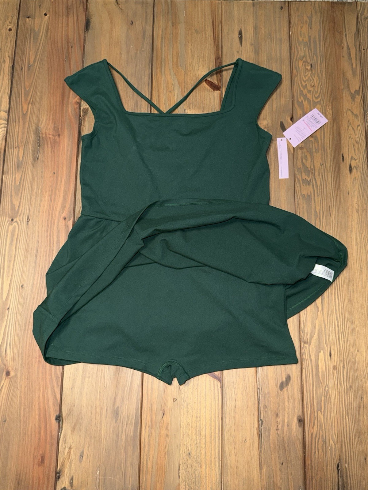 Wild Fable NWT Green Dress Built In Shorts Skort Romper Women’s Size Large