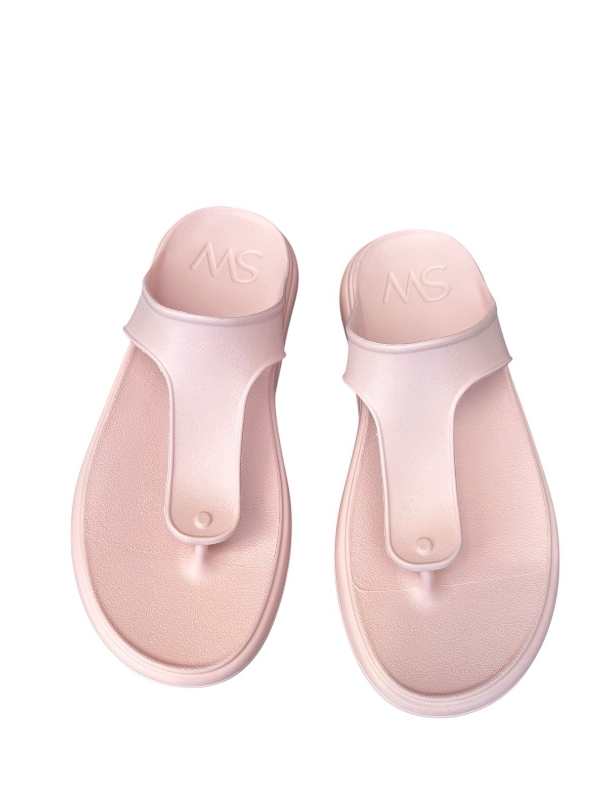 Stuart Weitzman Stuflex T-Strap Slide Sandals Rosewater Pink Size 11 41.5 NIB
