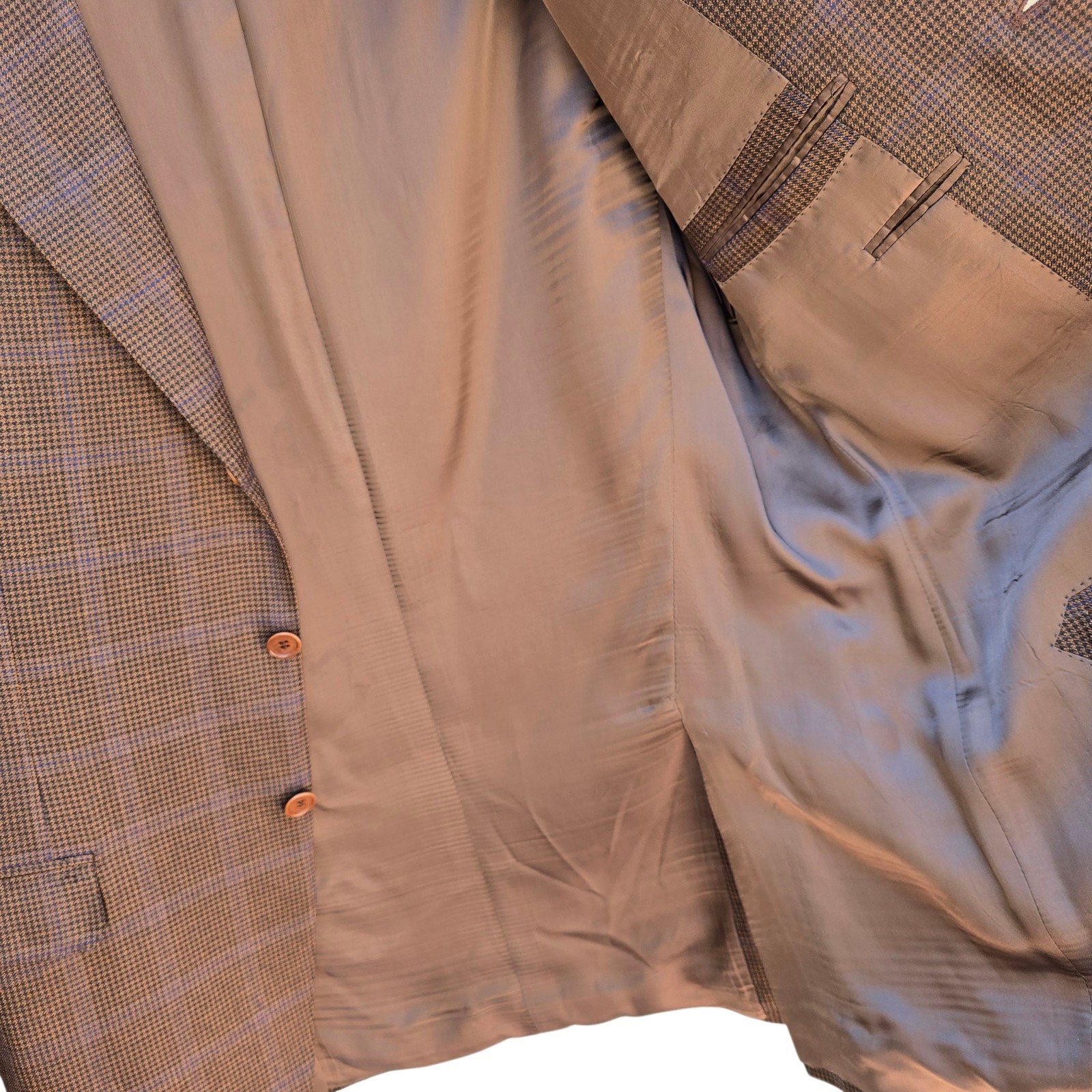 Custom Tailored Full Canvas Blazer 40L Silk Cashmere Wool Dual Vent Trussini