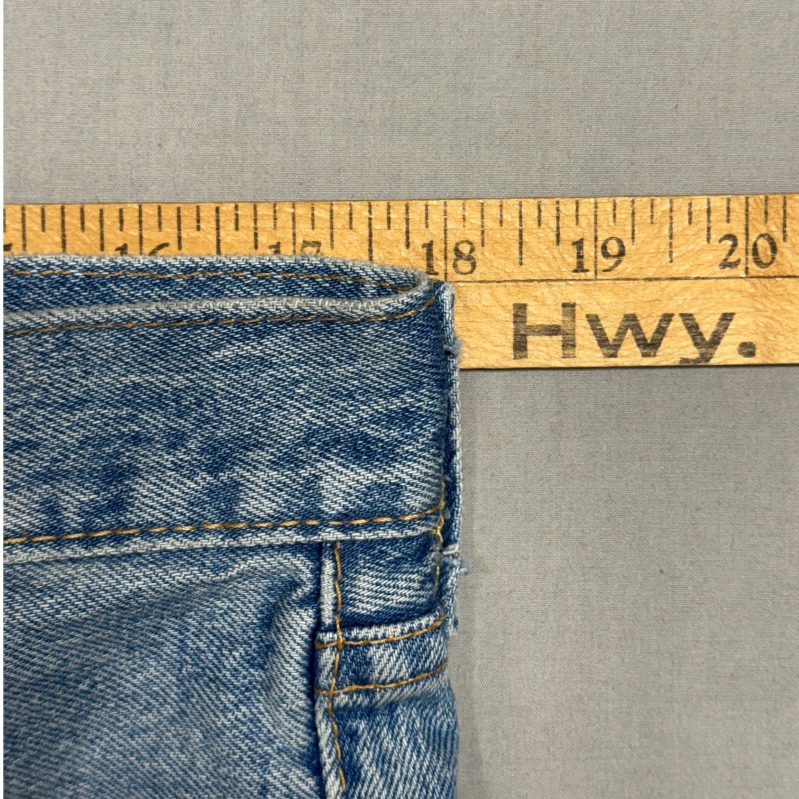 Levis Premium 501 Original Mens Light Wash Straight Leg Stretch Jeans 34×36