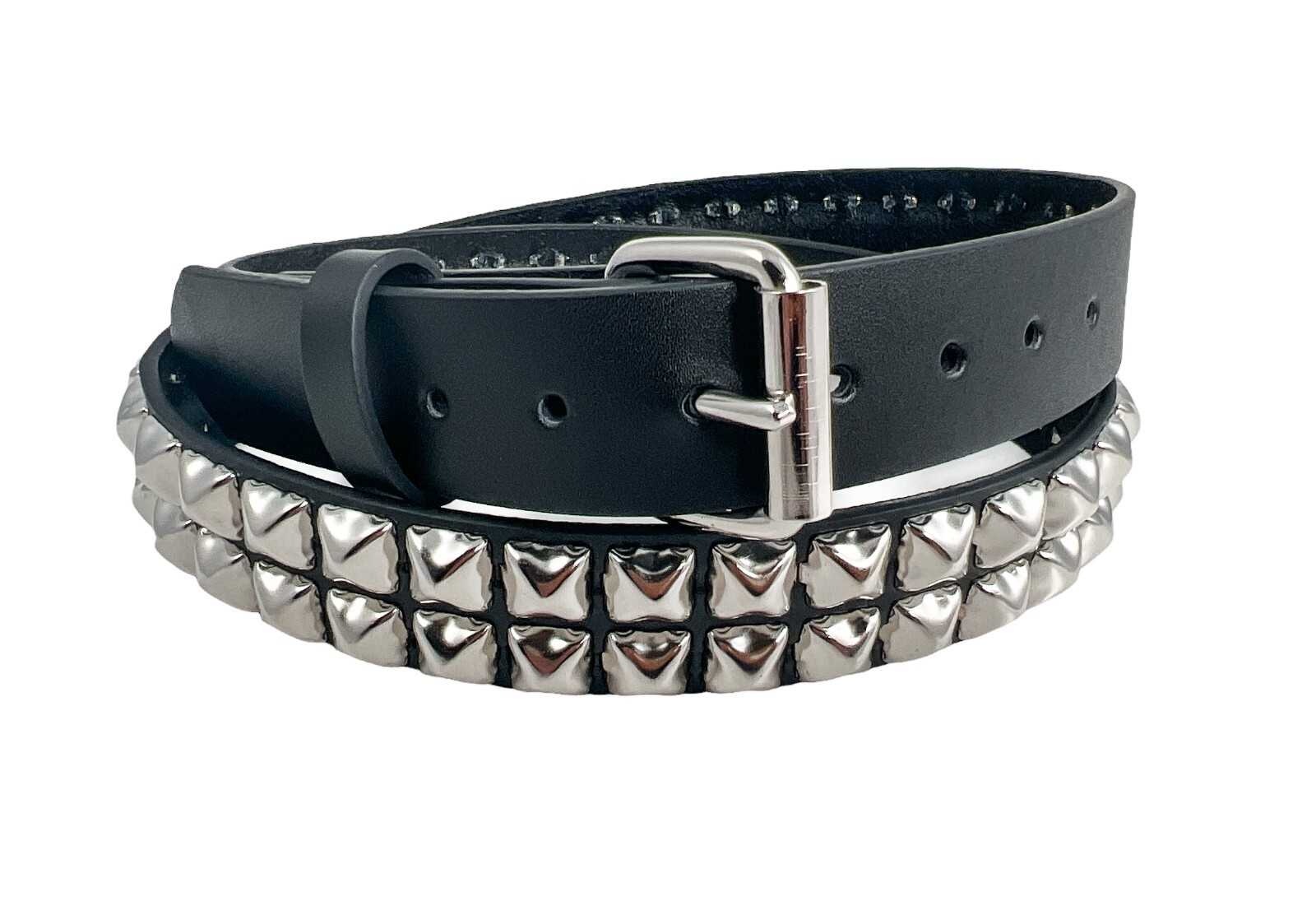 Funk Plus Two Row Pyramid Stud Belt High Quality Punk Goth Thrash Made In USA