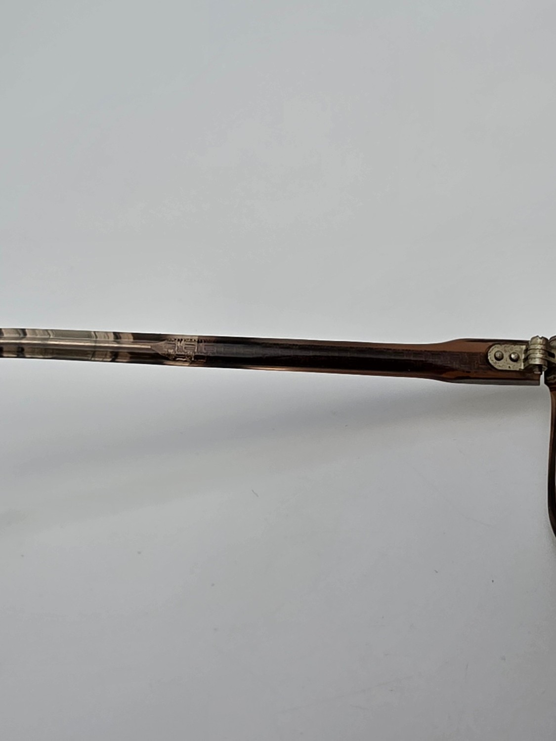 Vintage Crystal Brown Frame Light Brown Gradient Lens Oversized Sunglasses 57mm