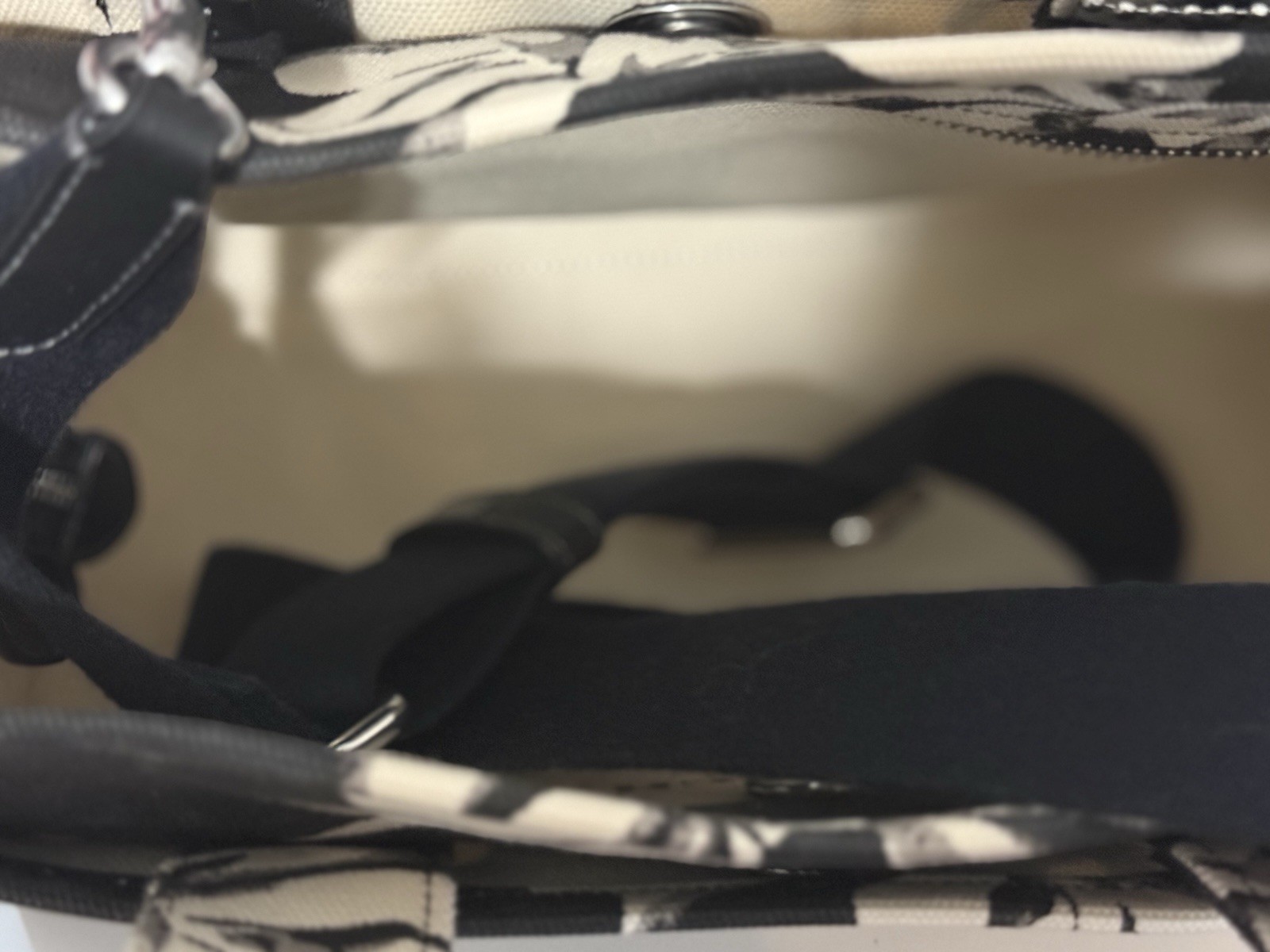 COACH Tote Bag With Bow Print Canvas