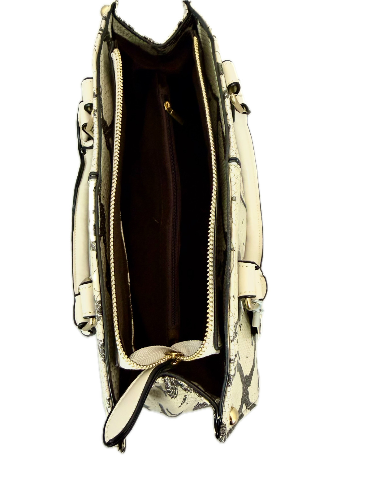 Esbag Ivory Alligator print designer bag