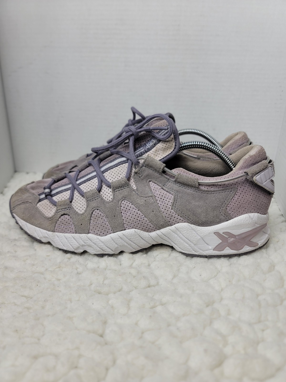 ASICS Gel Mai Gray Purple Suede Mesh Sneakers Mens Size 11 EU 45 Streetwear