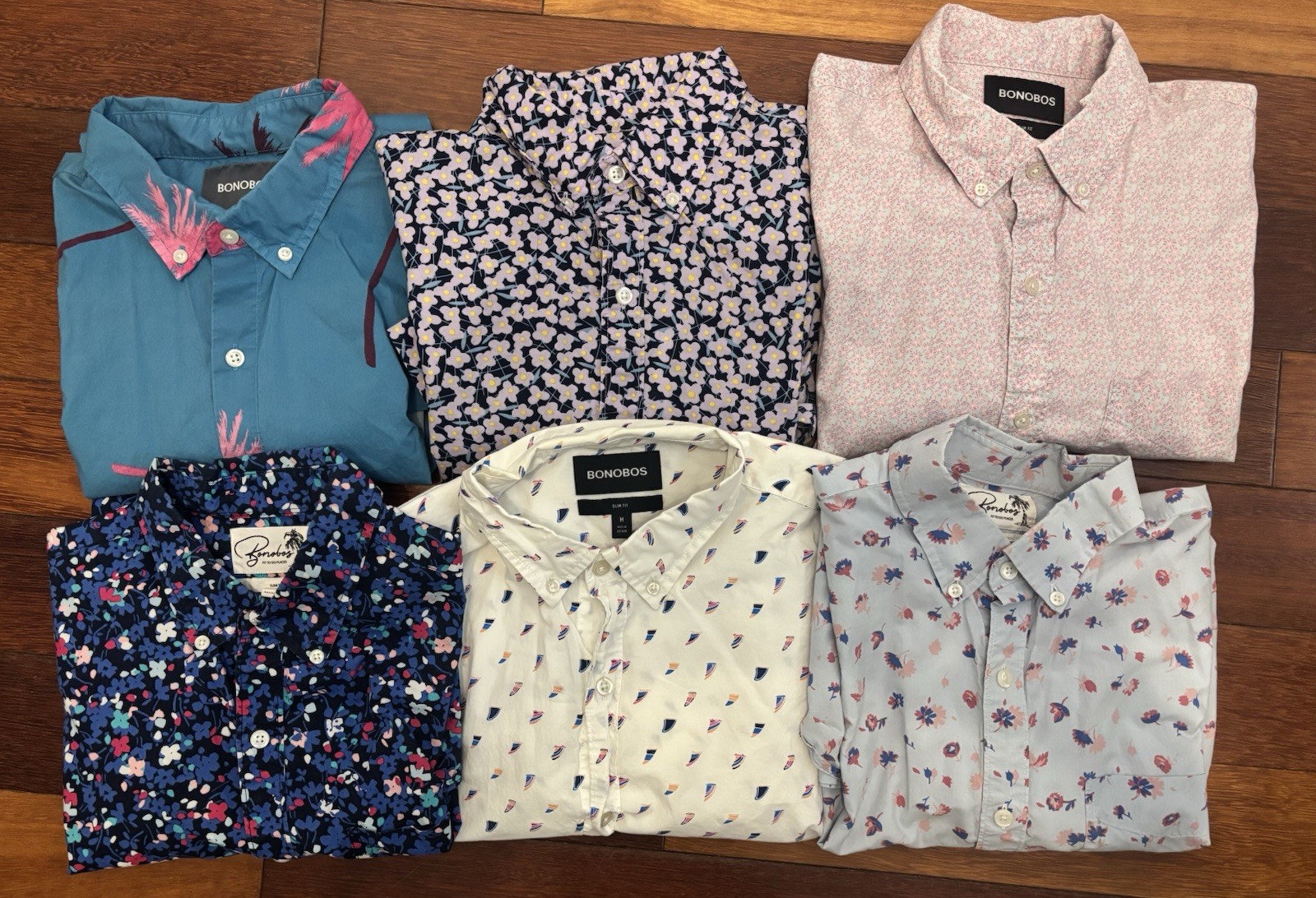 6 Bonobos men’s short sleeve button-up shirts