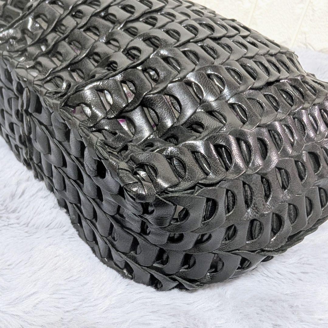 Excellent Condition DORAGON Dragon Diffusion Leather Mesh Tote Bag