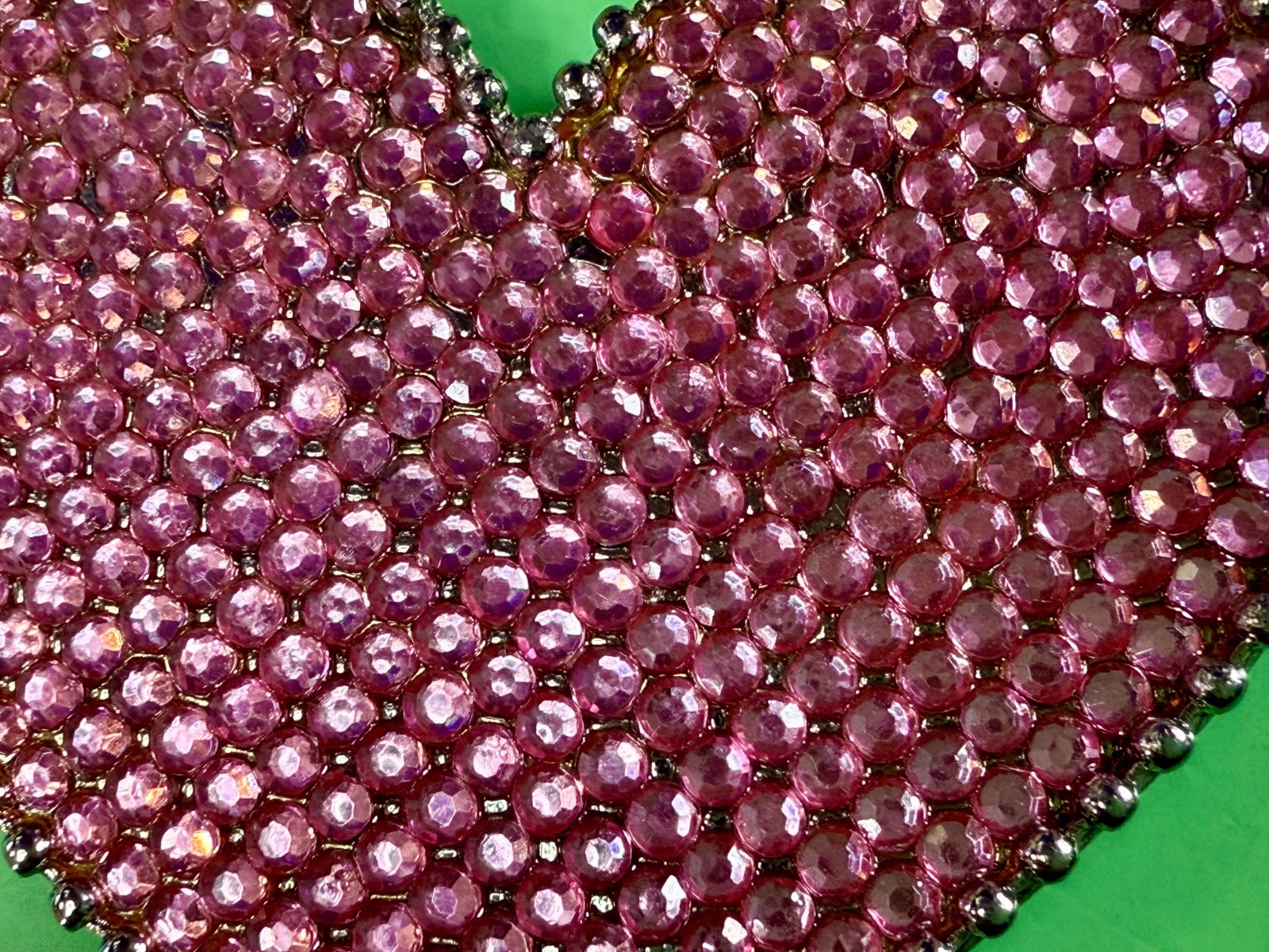Heart Shaped Pink Rhinestone Covered Girls Belt Buckle for 1.25″ Wide Belt
