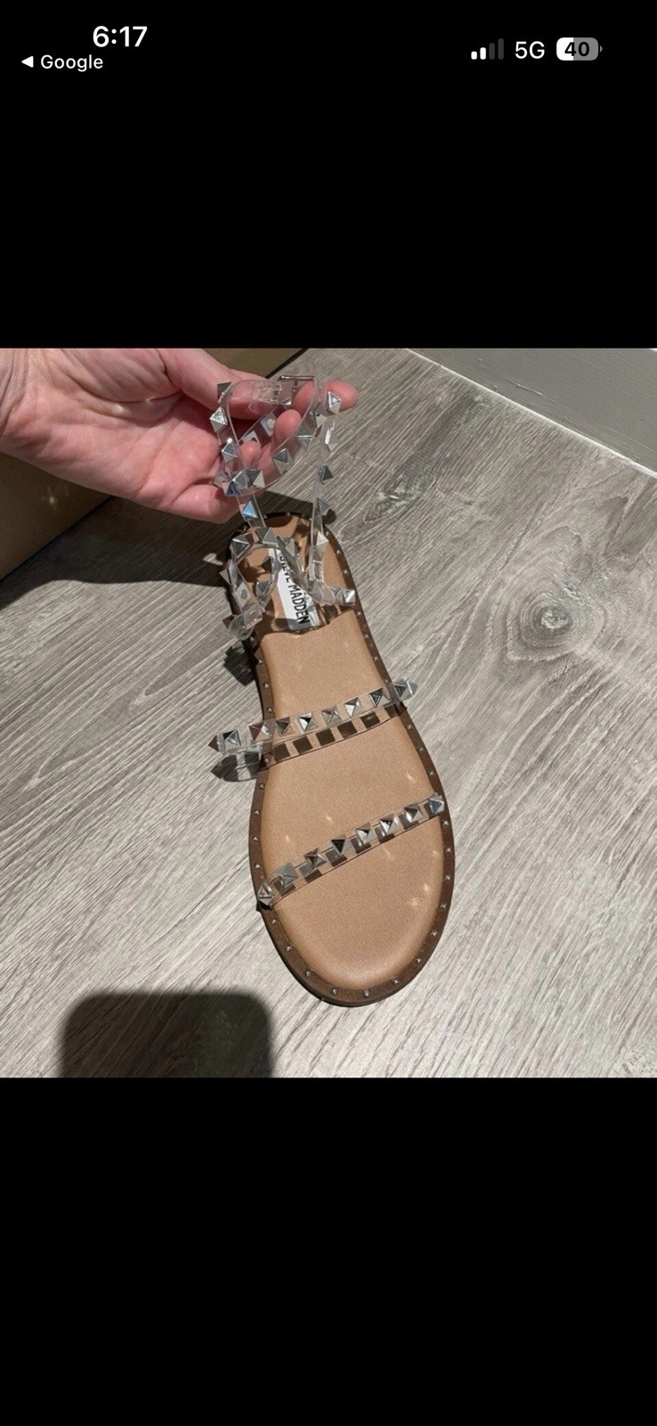 Steve Madden Women’s Studded Strap Sandals Size 8